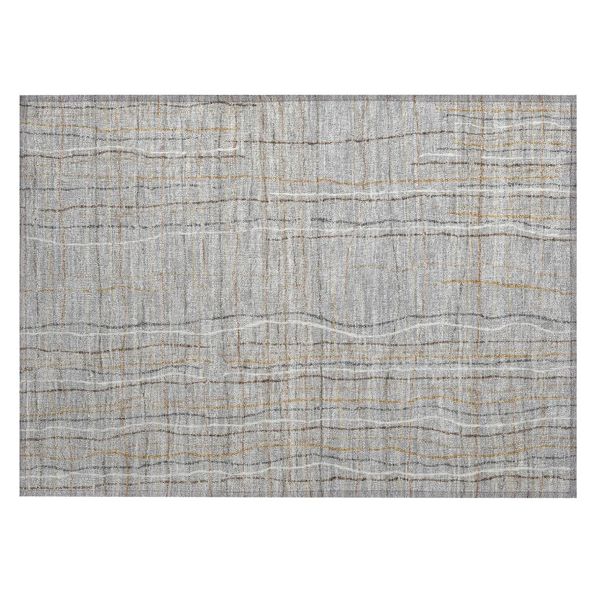 Machine Washable Indoor/ Outdoor Modern Century Chantille Rug