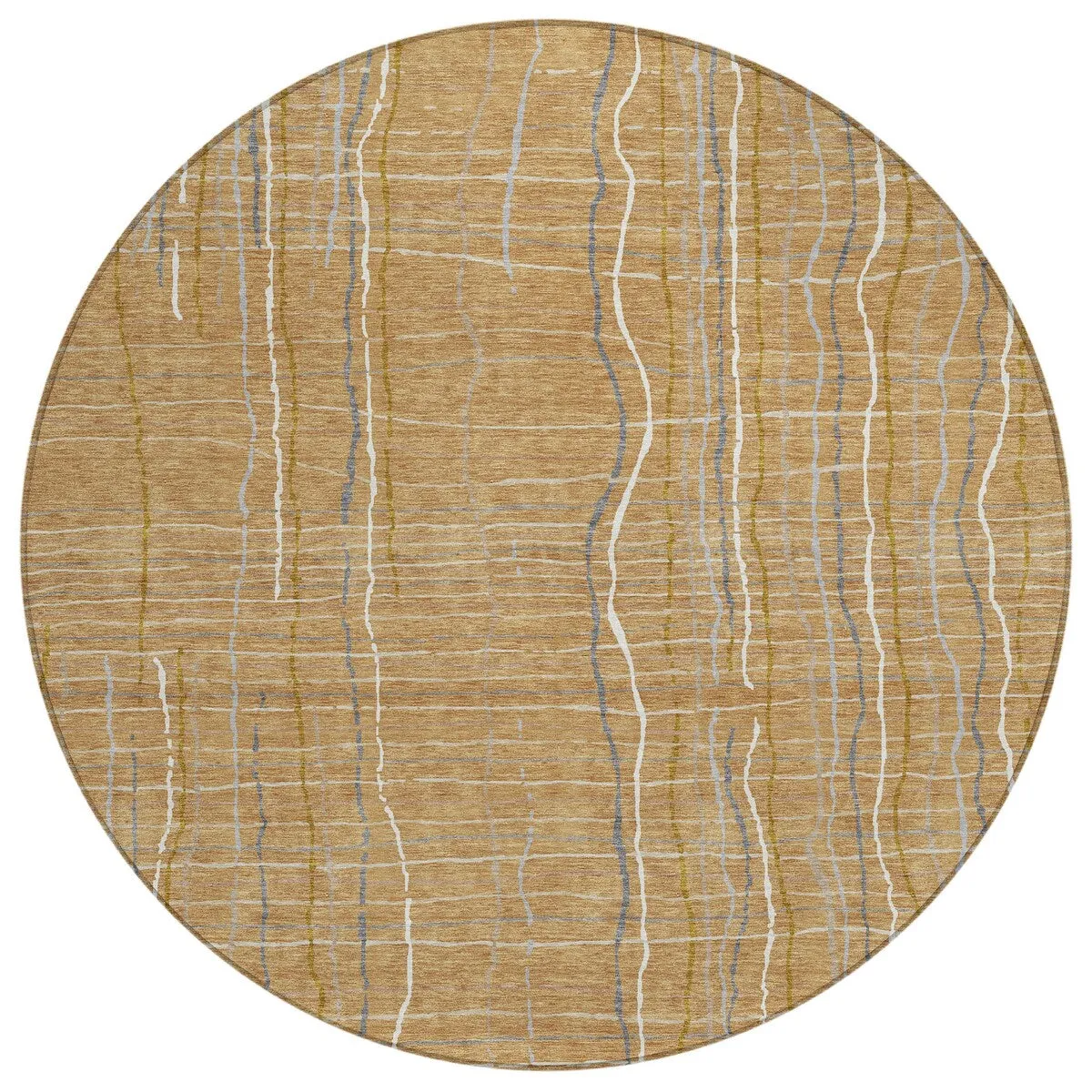 Machine Washable Indoor/ Outdoor Modern Century Chantille Rug