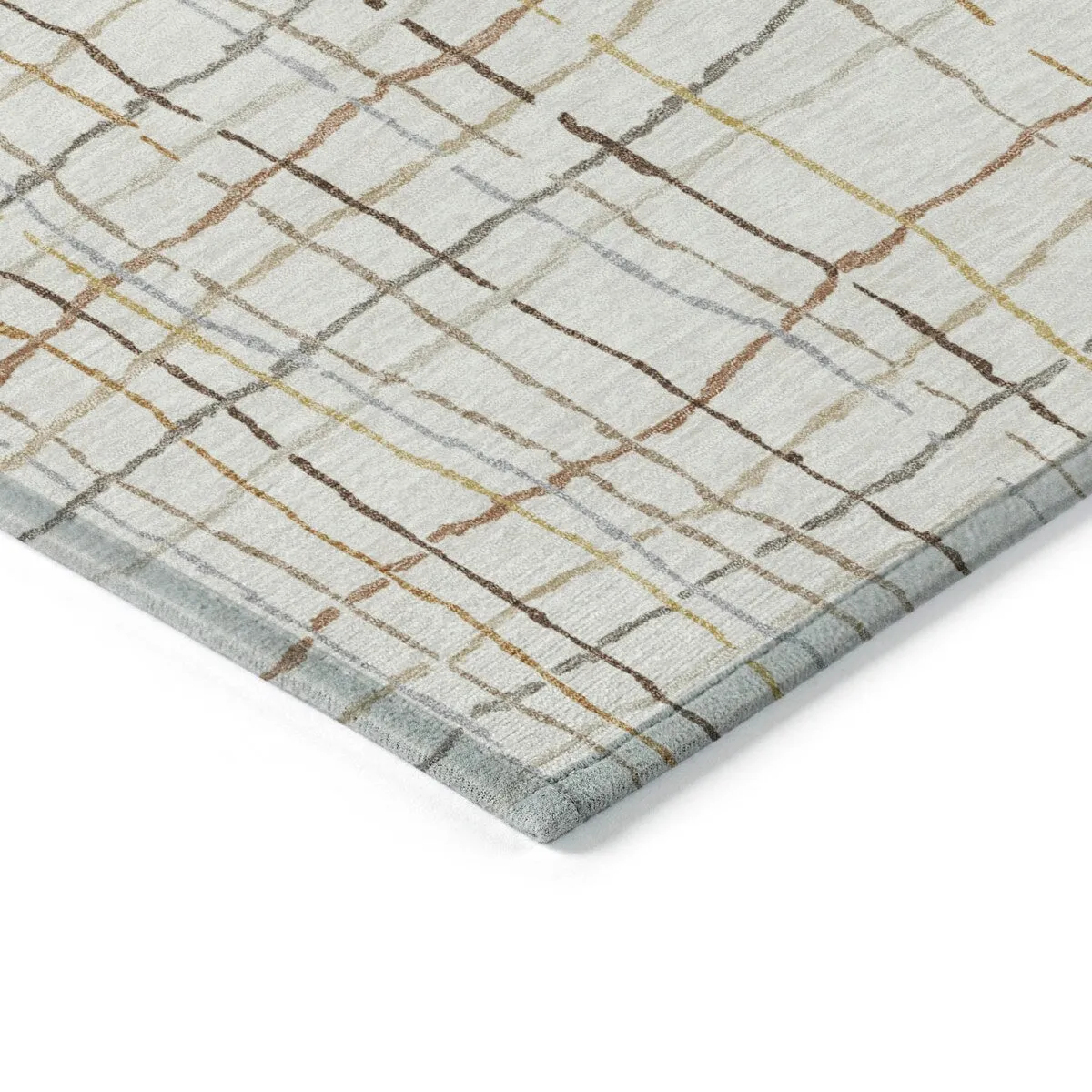 Machine Washable Indoor/ Outdoor Modern Century Chantille Rug