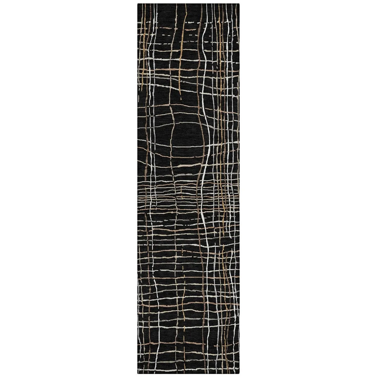 Machine Washable Indoor/ Outdoor Modern Century Chantille Rug