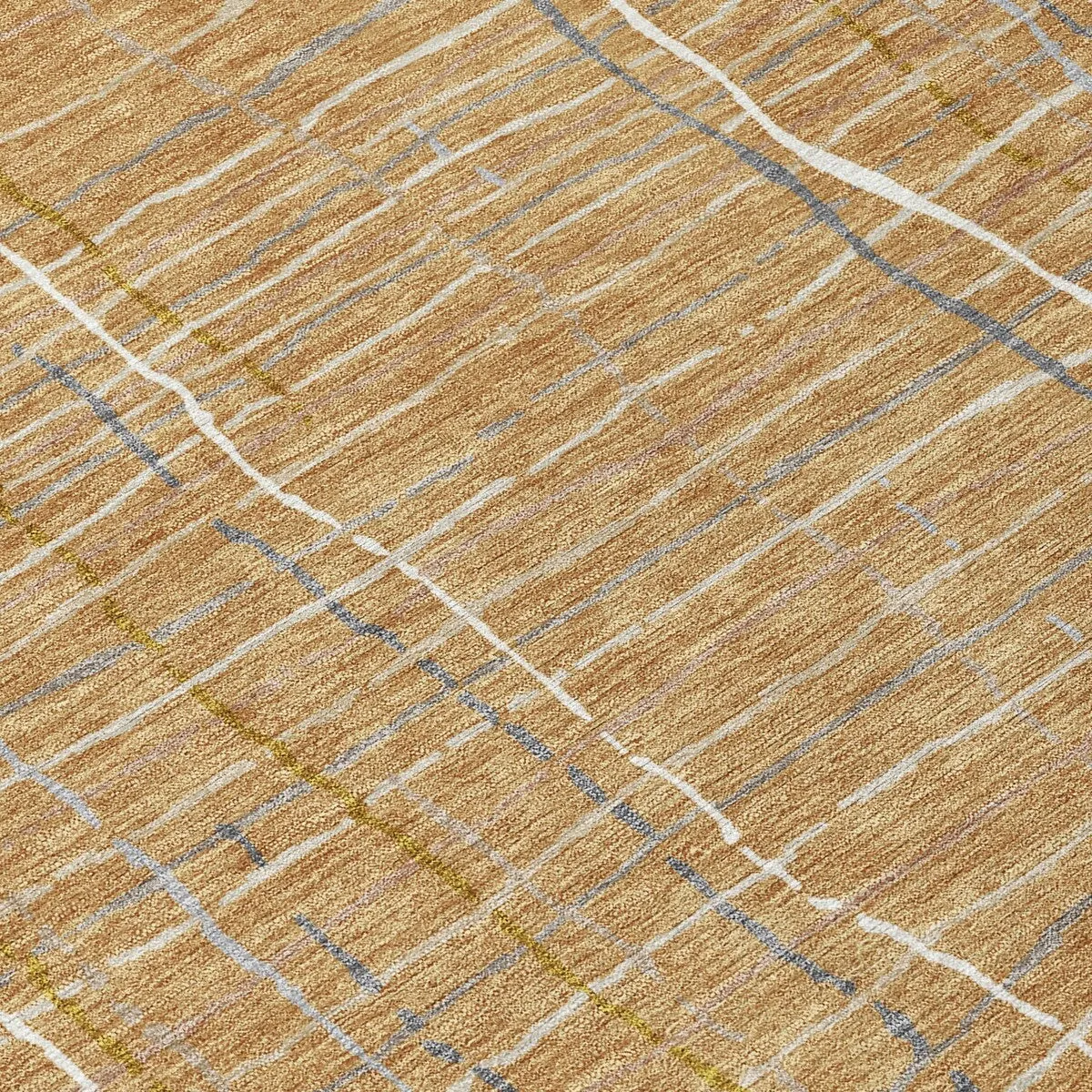 Machine Washable Indoor/ Outdoor Modern Century Chantille Rug