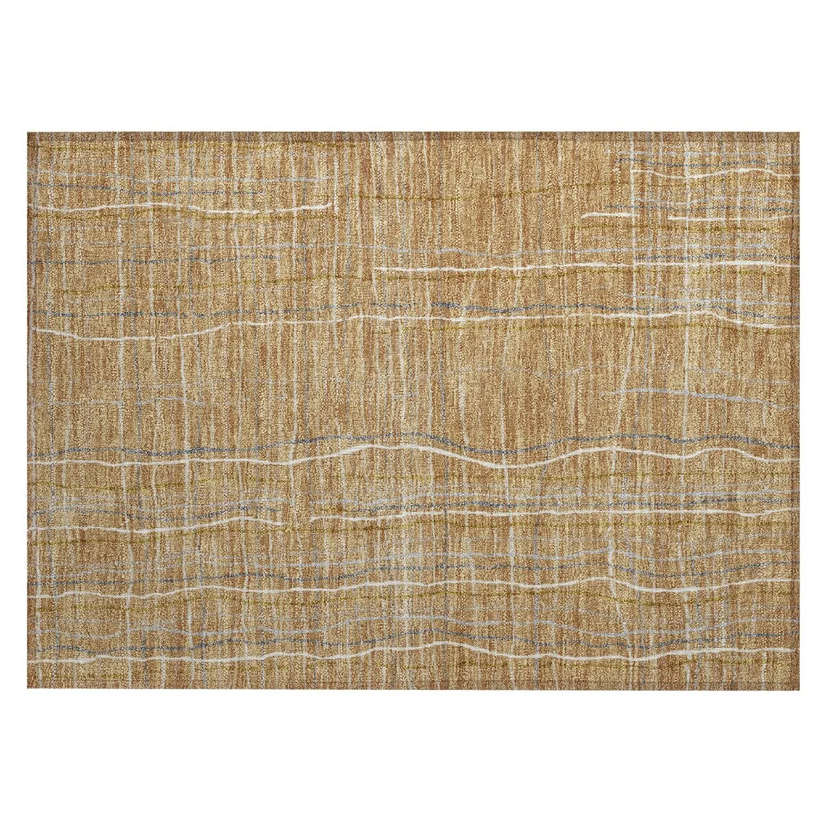 Machine Washable Indoor/ Outdoor Modern Century Chantille Rug