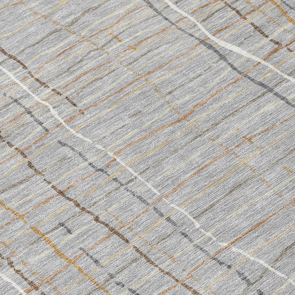 Machine Washable Indoor/ Outdoor Modern Century Chantille Rug
