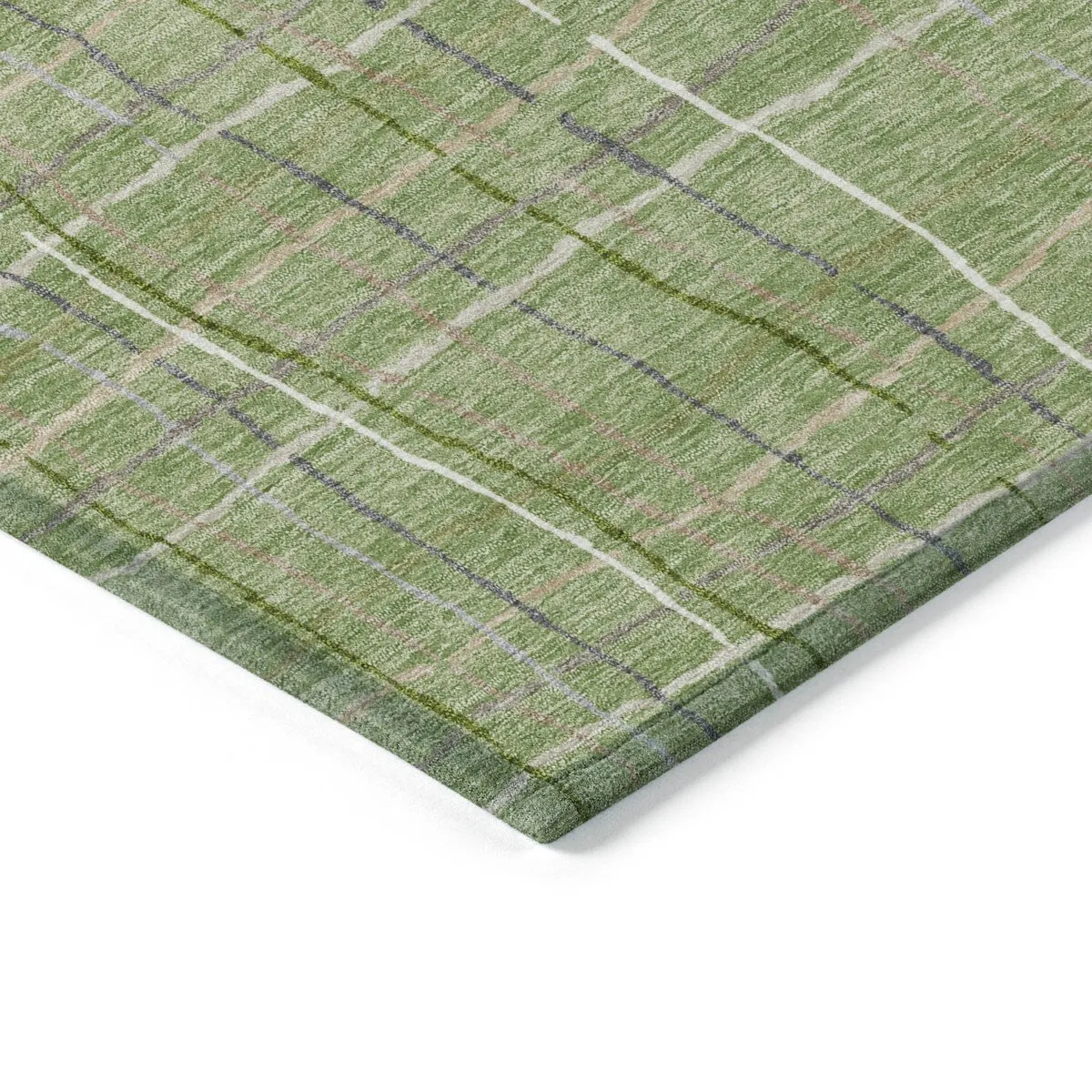 Machine Washable Indoor/ Outdoor Modern Century Chantille Rug