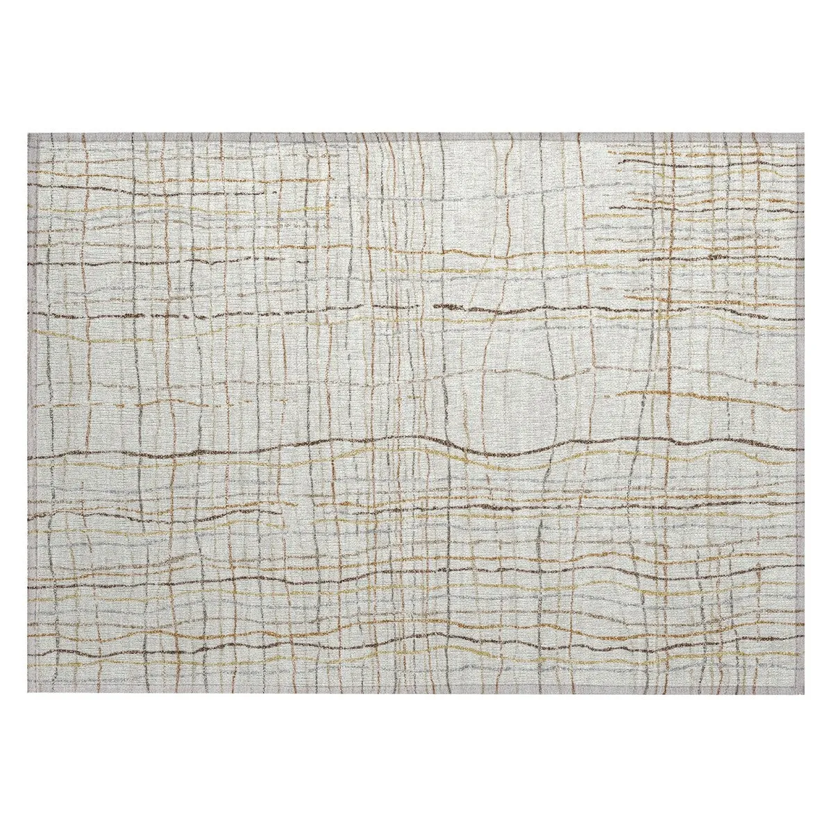 Machine Washable Indoor/ Outdoor Modern Century Chantille Rug