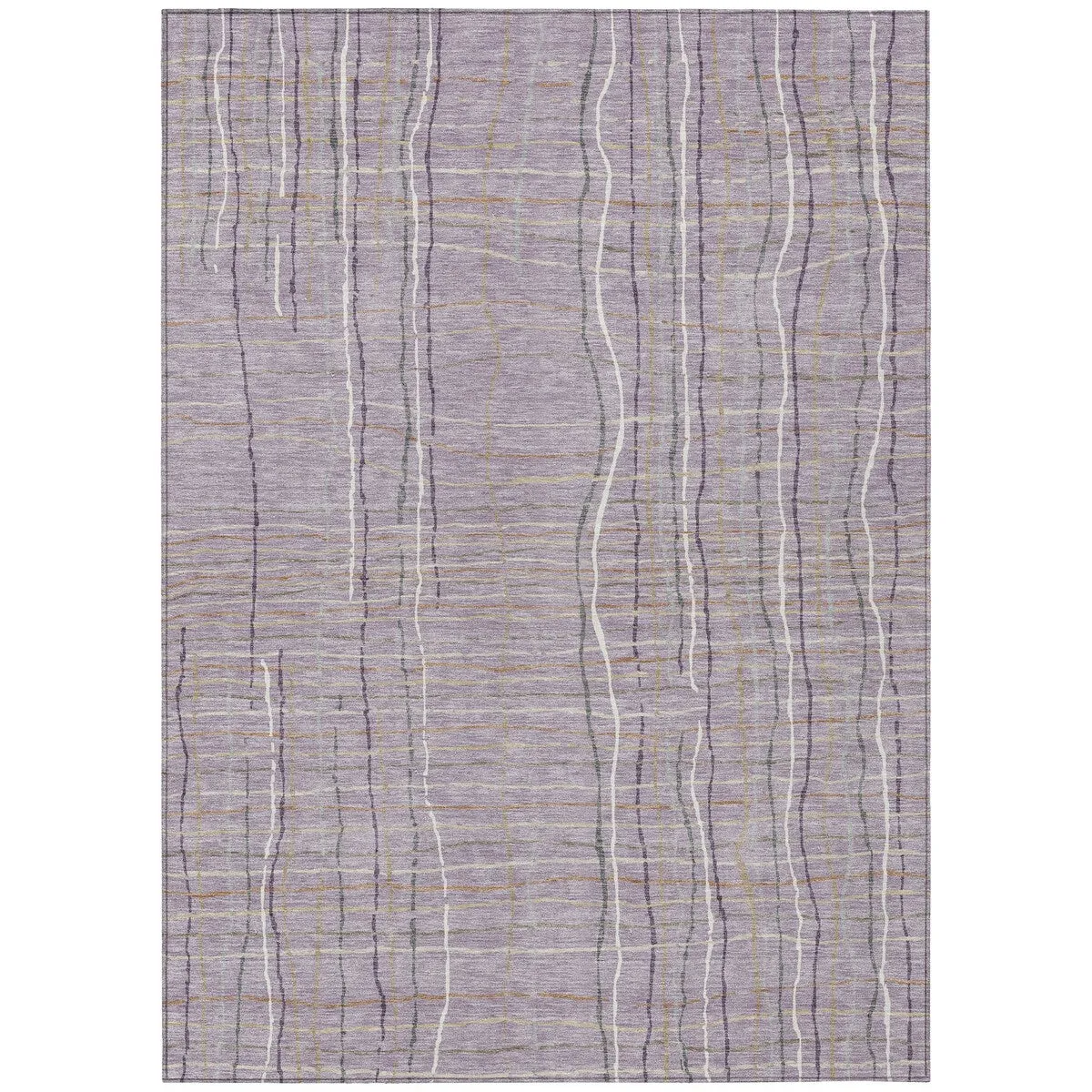Machine Washable Indoor/ Outdoor Modern Century Chantille Rug