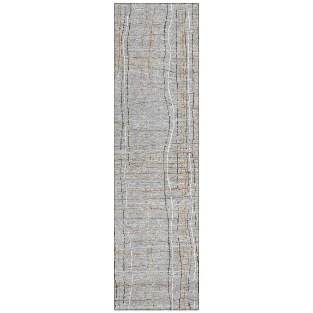 Machine Washable Indoor/ Outdoor Modern Century Chantille Rug