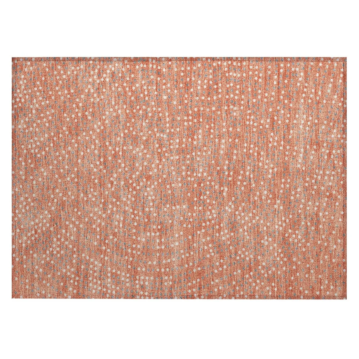 Machine Washable Indoor/ Outdoor Modern Dotty Chantille Rug