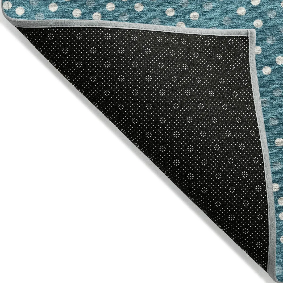 Machine Washable Indoor/ Outdoor Modern Dotty Chantille Rug