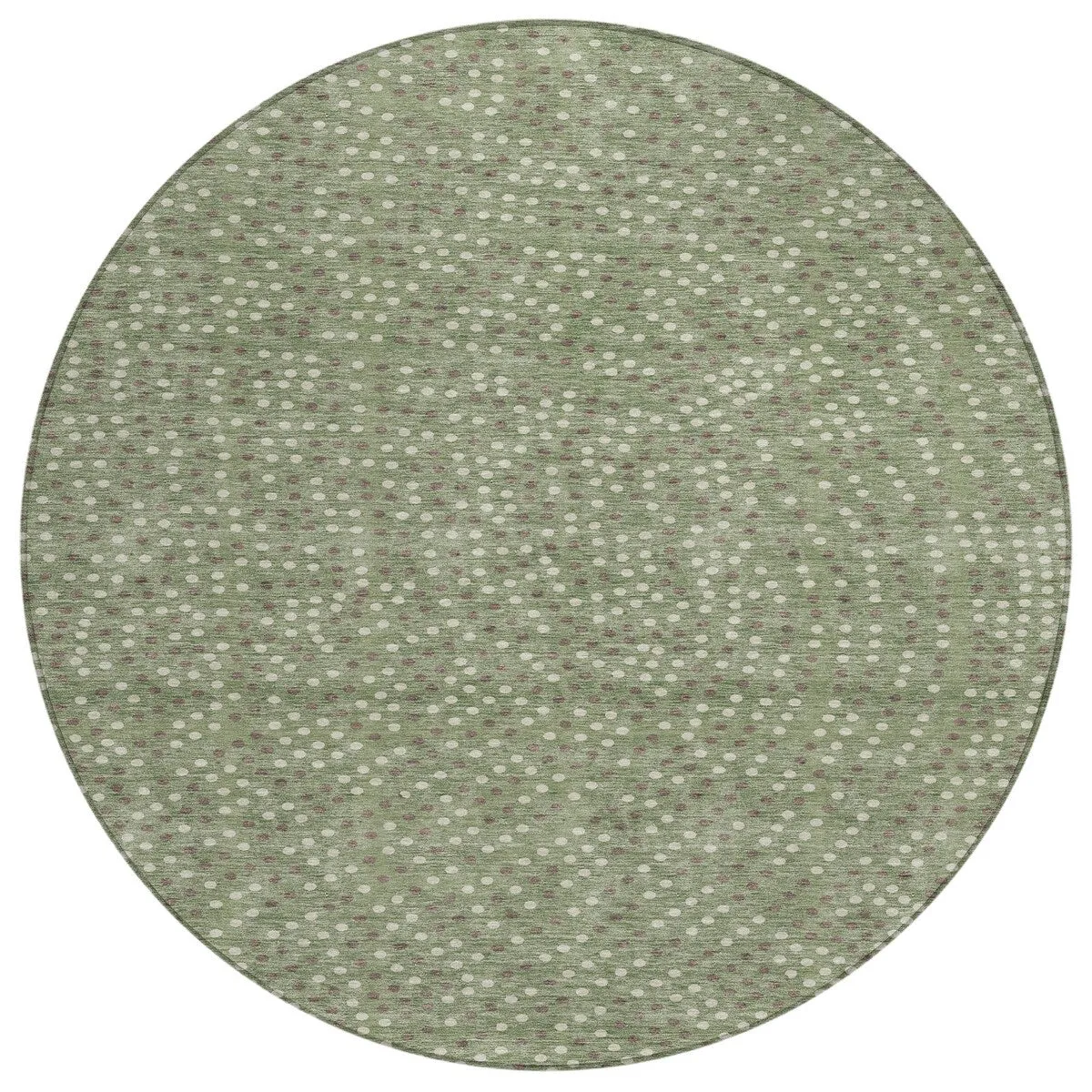 Machine Washable Indoor/ Outdoor Modern Dotty Chantille Rug