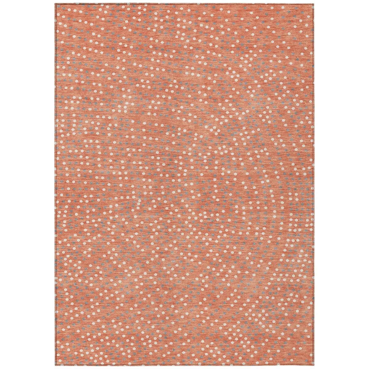 Machine Washable Indoor/ Outdoor Modern Dotty Chantille Rug