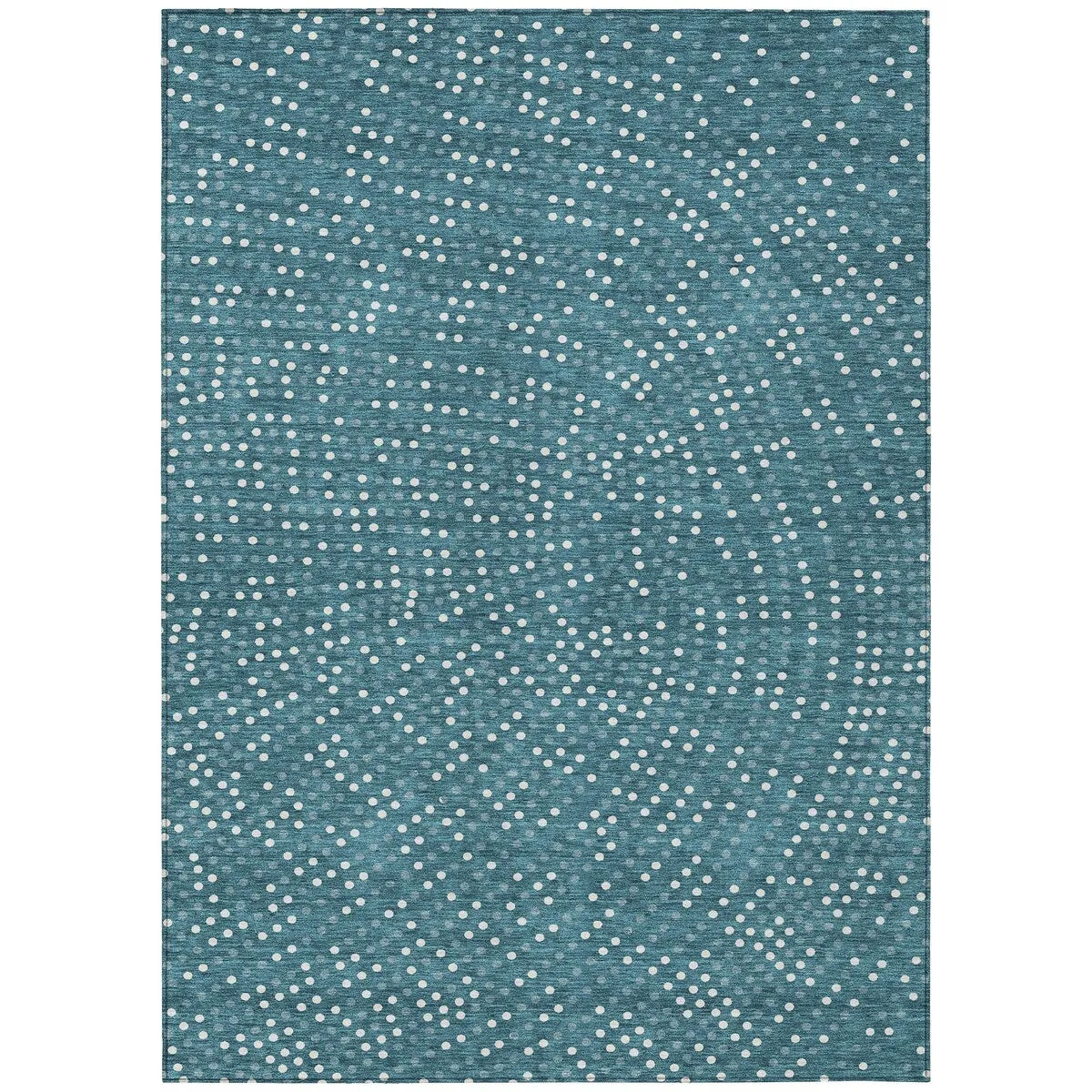 Machine Washable Indoor/ Outdoor Modern Dotty Chantille Rug