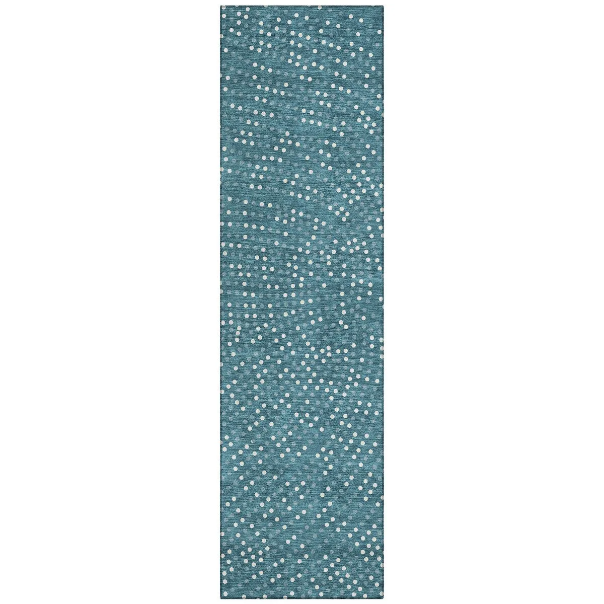 Machine Washable Indoor/ Outdoor Modern Dotty Chantille Rug