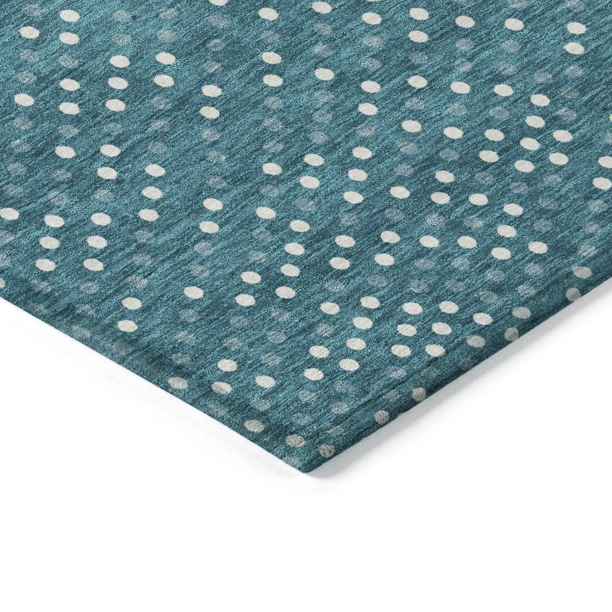 Machine Washable Indoor/ Outdoor Modern Dotty Chantille Rug