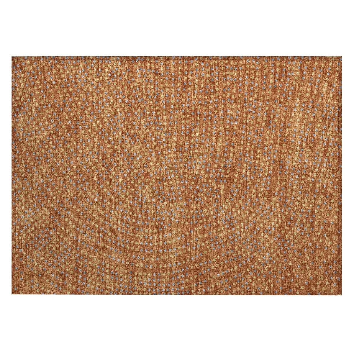 Machine Washable Indoor/ Outdoor Modern Dotty Chantille Rug