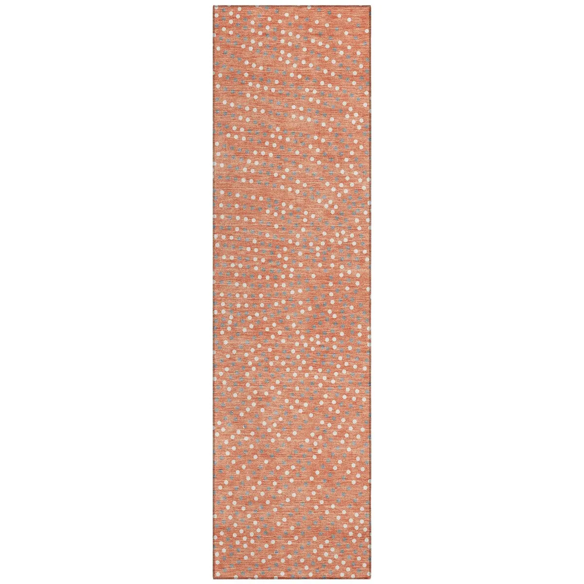 Machine Washable Indoor/ Outdoor Modern Dotty Chantille Rug