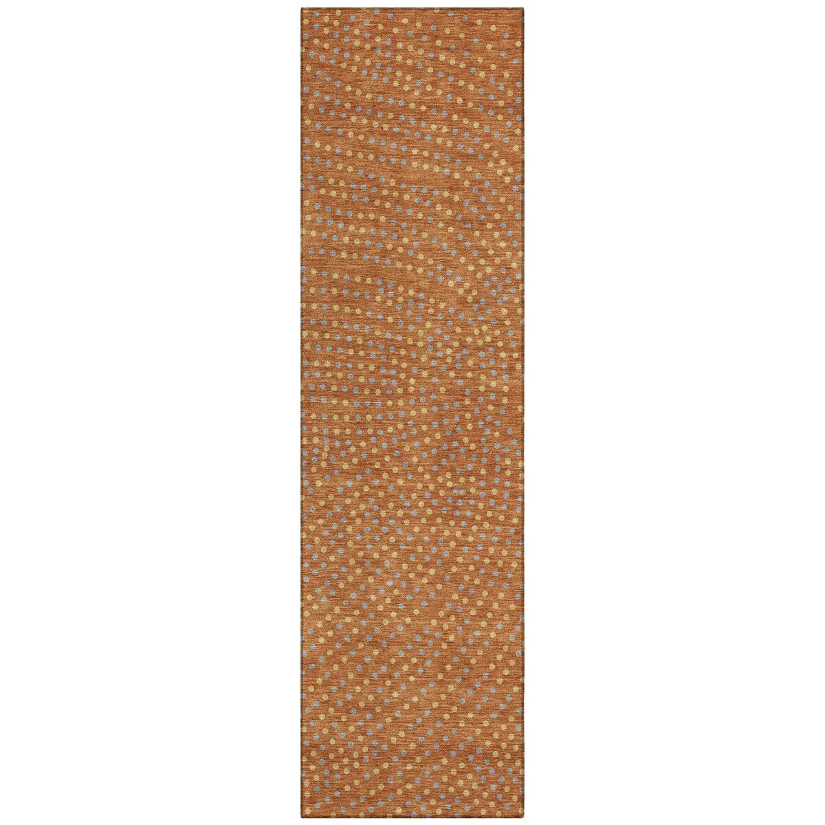 Machine Washable Indoor/ Outdoor Modern Dotty Chantille Rug