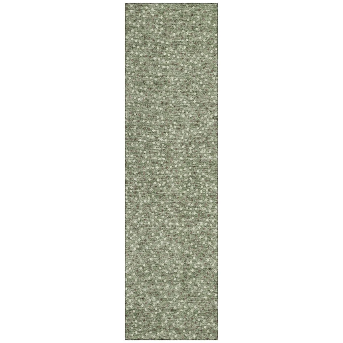 Machine Washable Indoor/ Outdoor Modern Dotty Chantille Rug