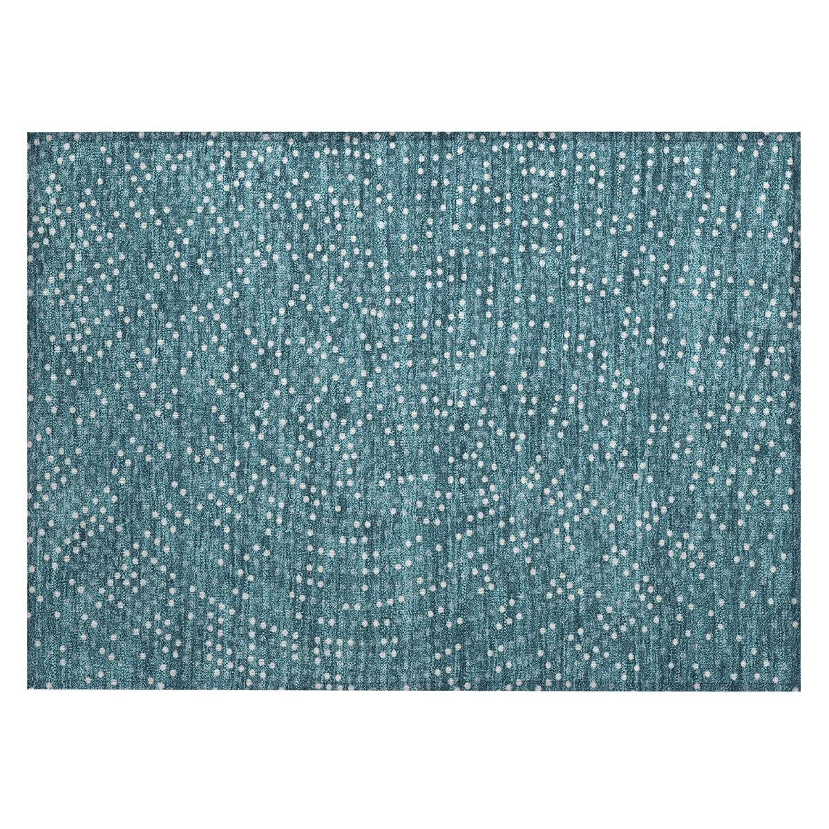 Machine Washable Indoor/ Outdoor Modern Dotty Chantille Rug