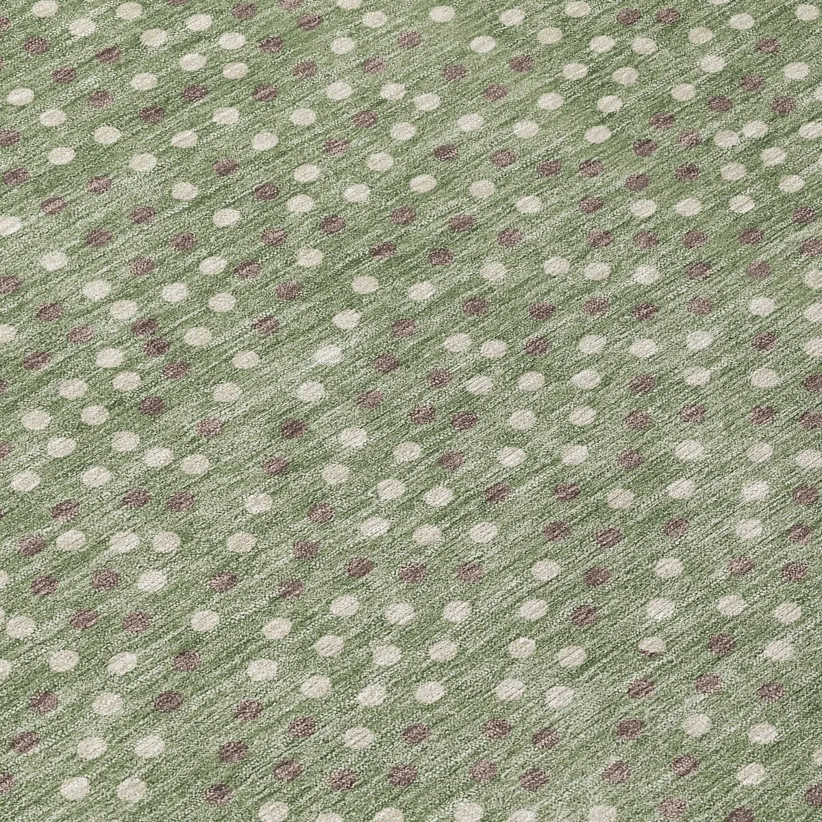 Machine Washable Indoor/ Outdoor Modern Dotty Chantille Rug