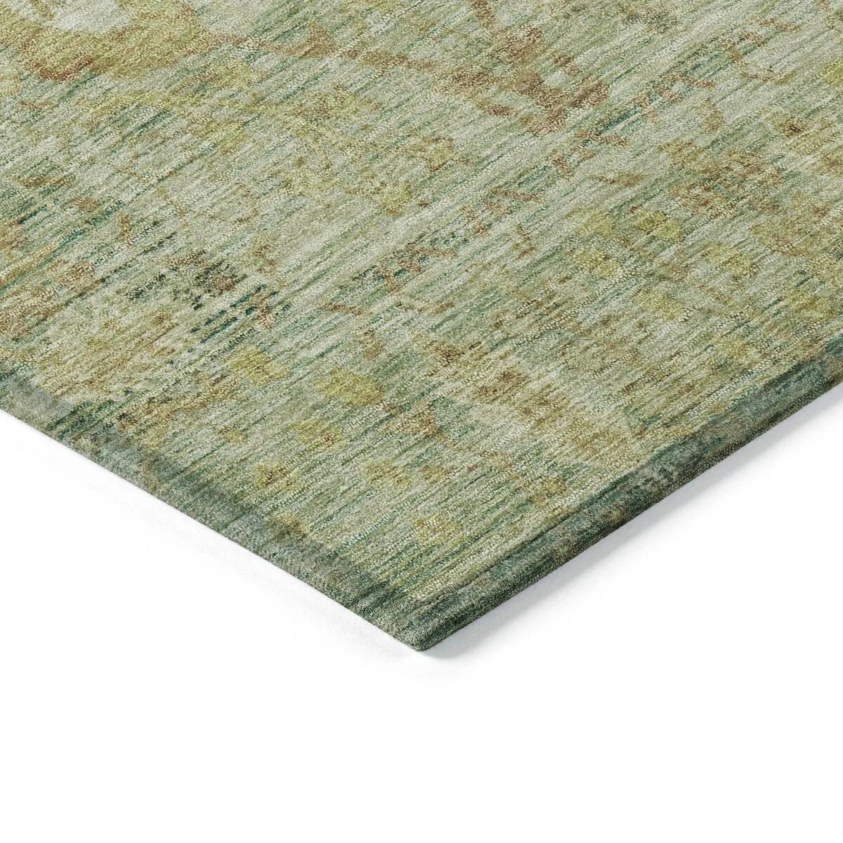 Machine Washable Indoor/ Outdoor Vintage Traditional Chantille Rug