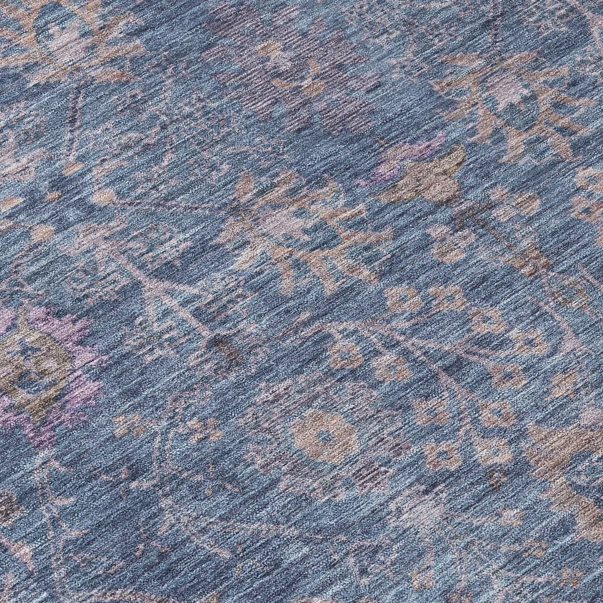 Machine Washable Indoor/ Outdoor Vintage Traditional Chantille Rug