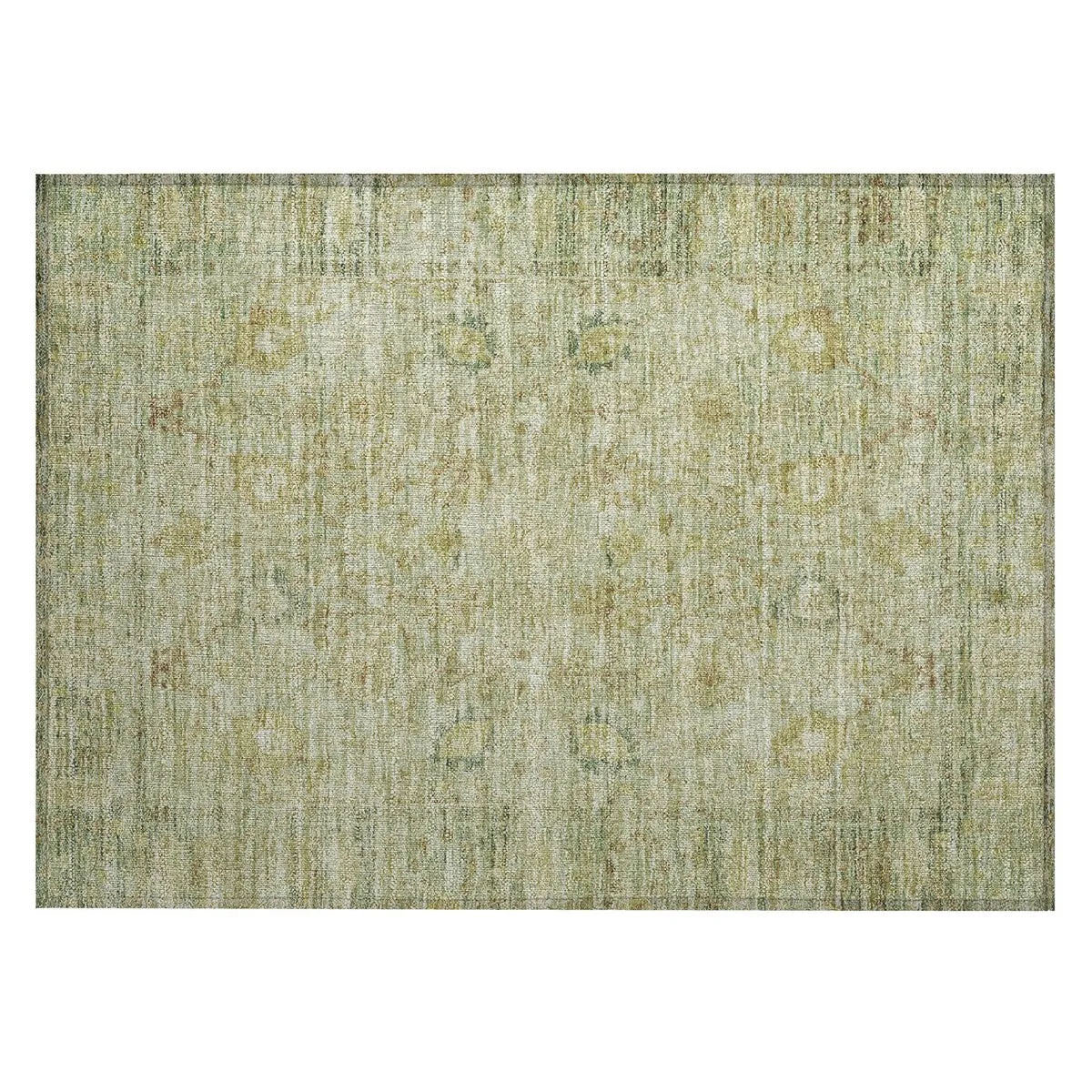 Machine Washable Indoor/ Outdoor Vintage Traditional Chantille Rug