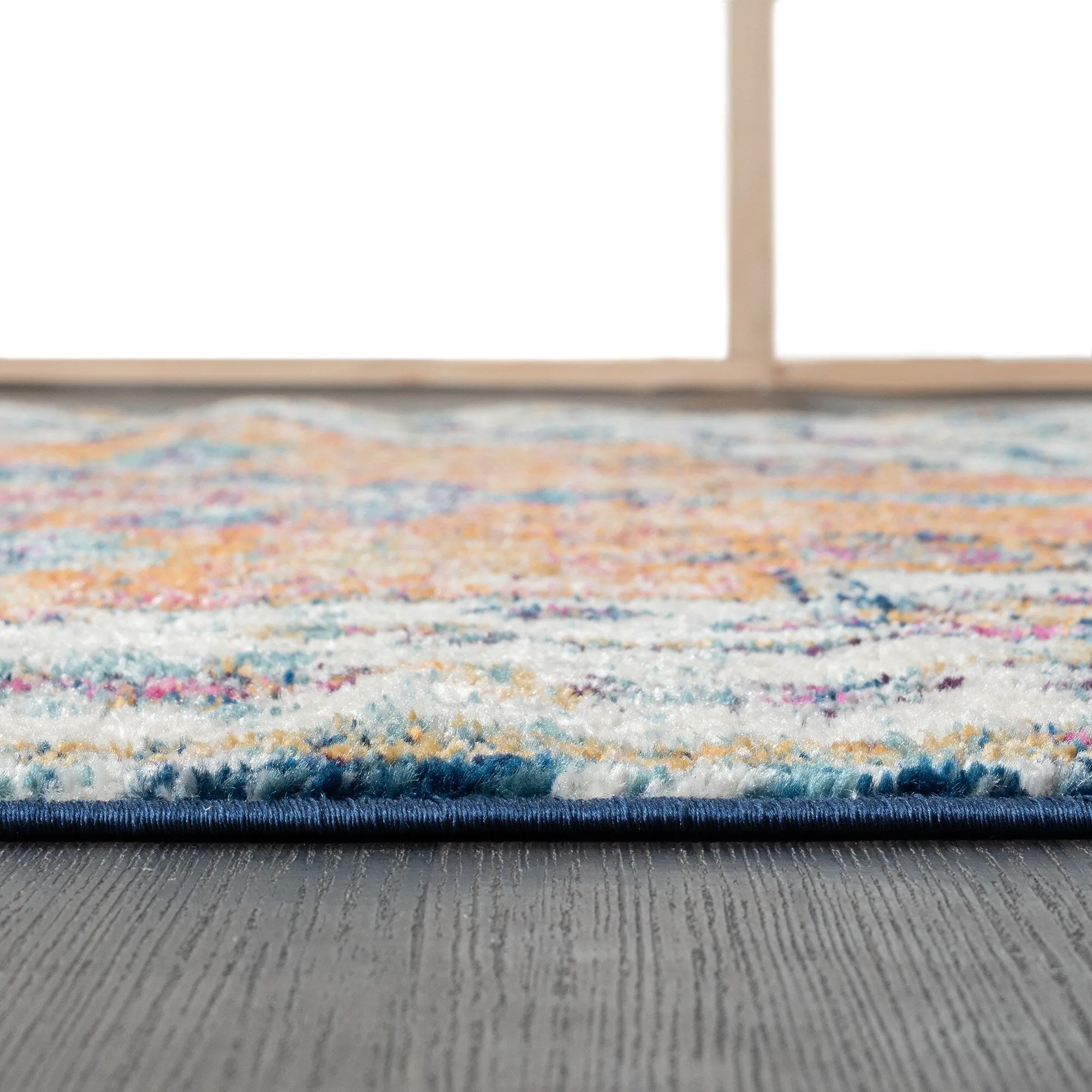 Madison Park Kenneth Boho Medallion Woven Area Rug