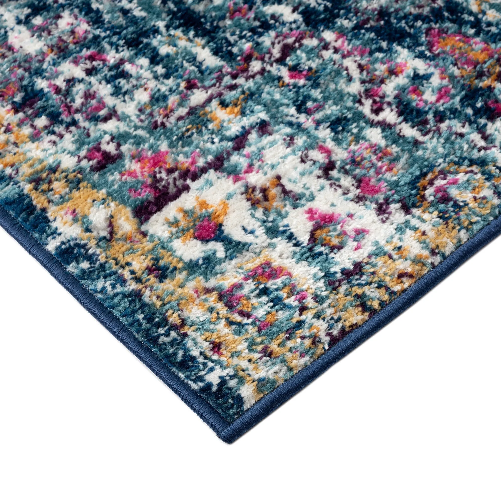Madison Park Kenneth Boho Medallion Woven Area Rug