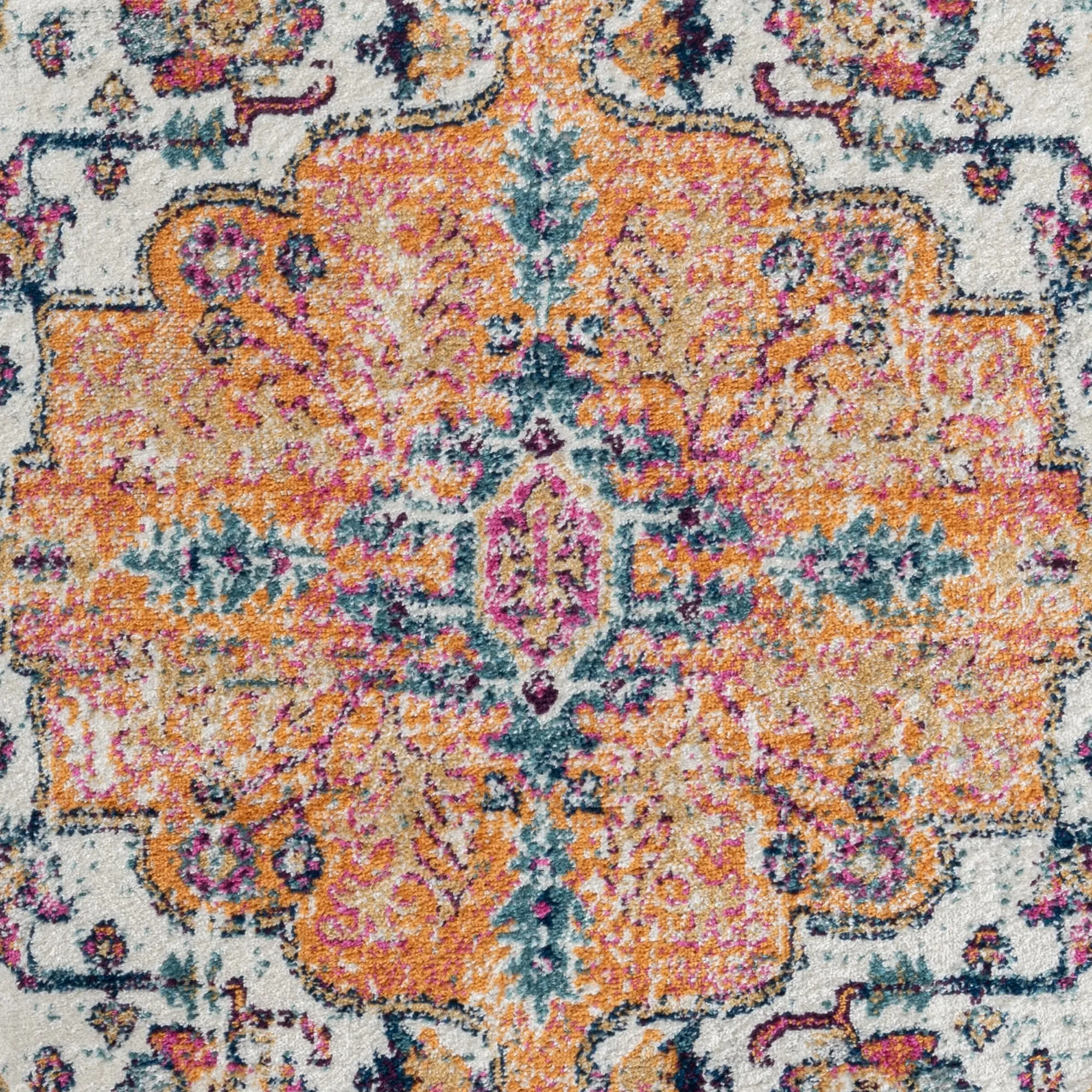 Madison Park Kenneth Boho Medallion Woven Area Rug