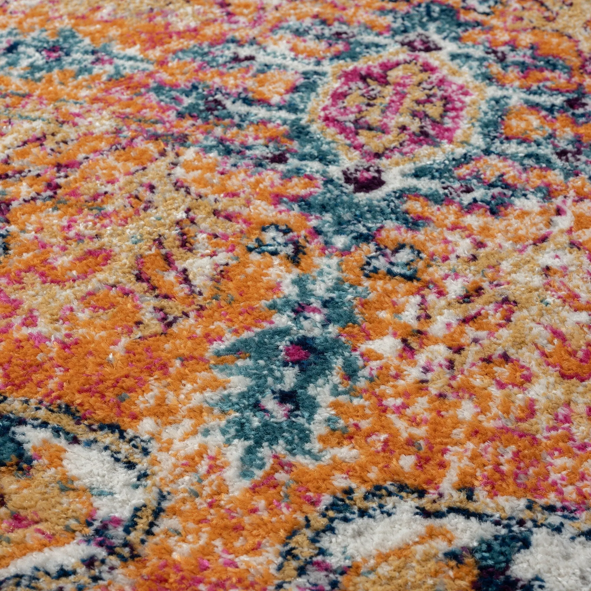 Madison Park Kenneth Boho Medallion Woven Area Rug