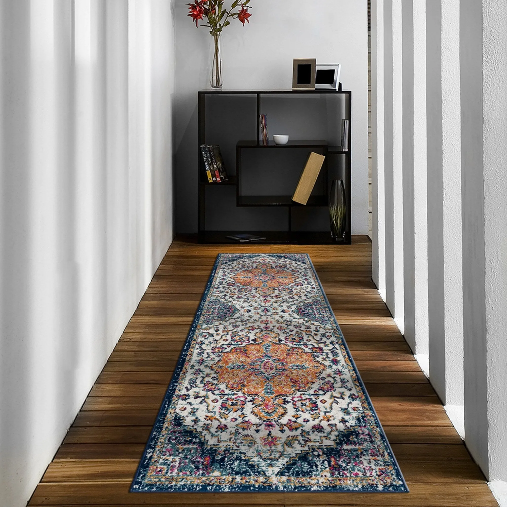 Madison Park Kenneth Boho Medallion Woven Area Rug
