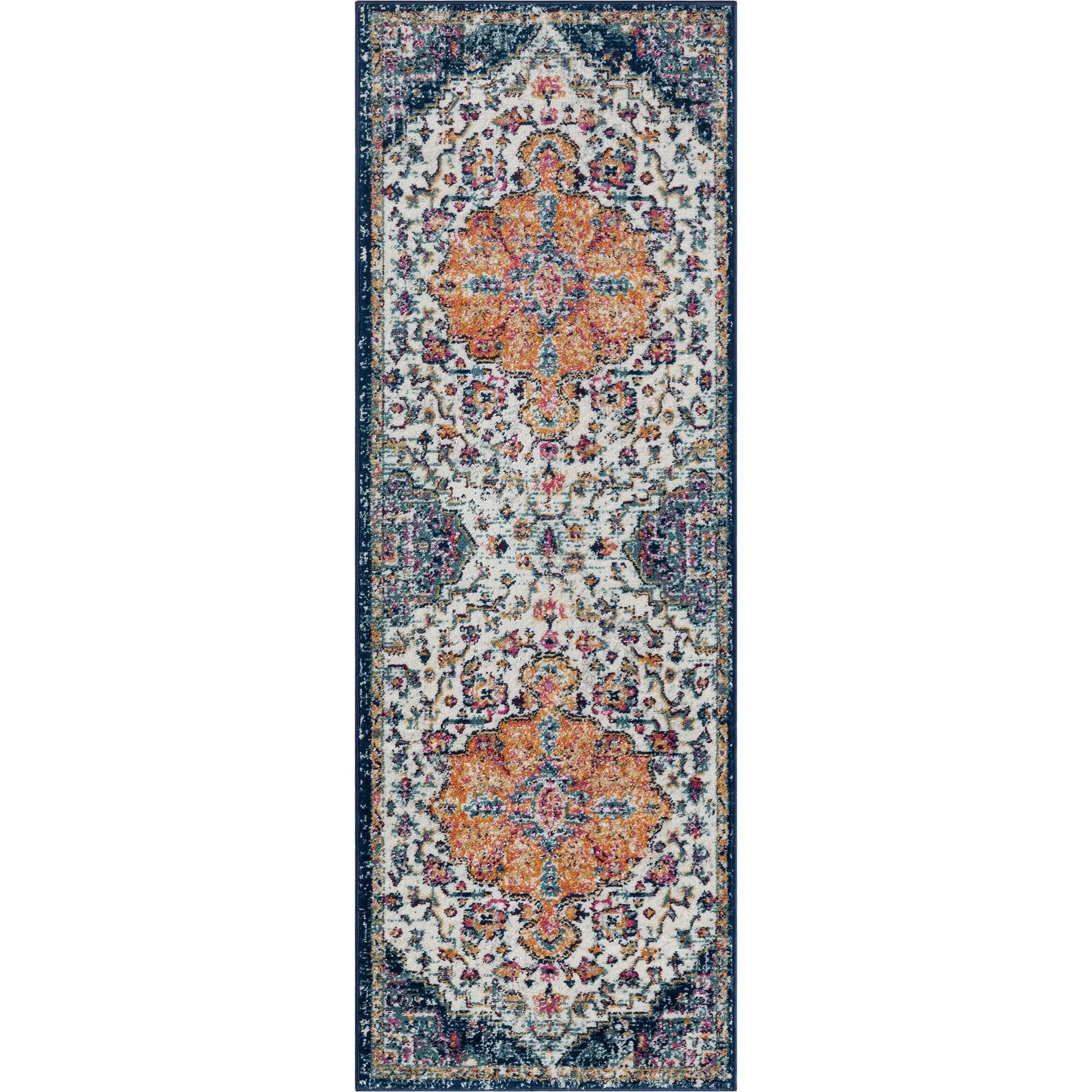 Madison Park Kenneth Boho Medallion Woven Area Rug