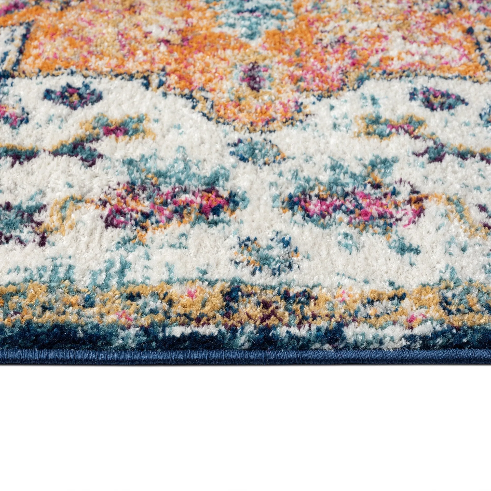 Madison Park Kenneth Boho Medallion Woven Area Rug
