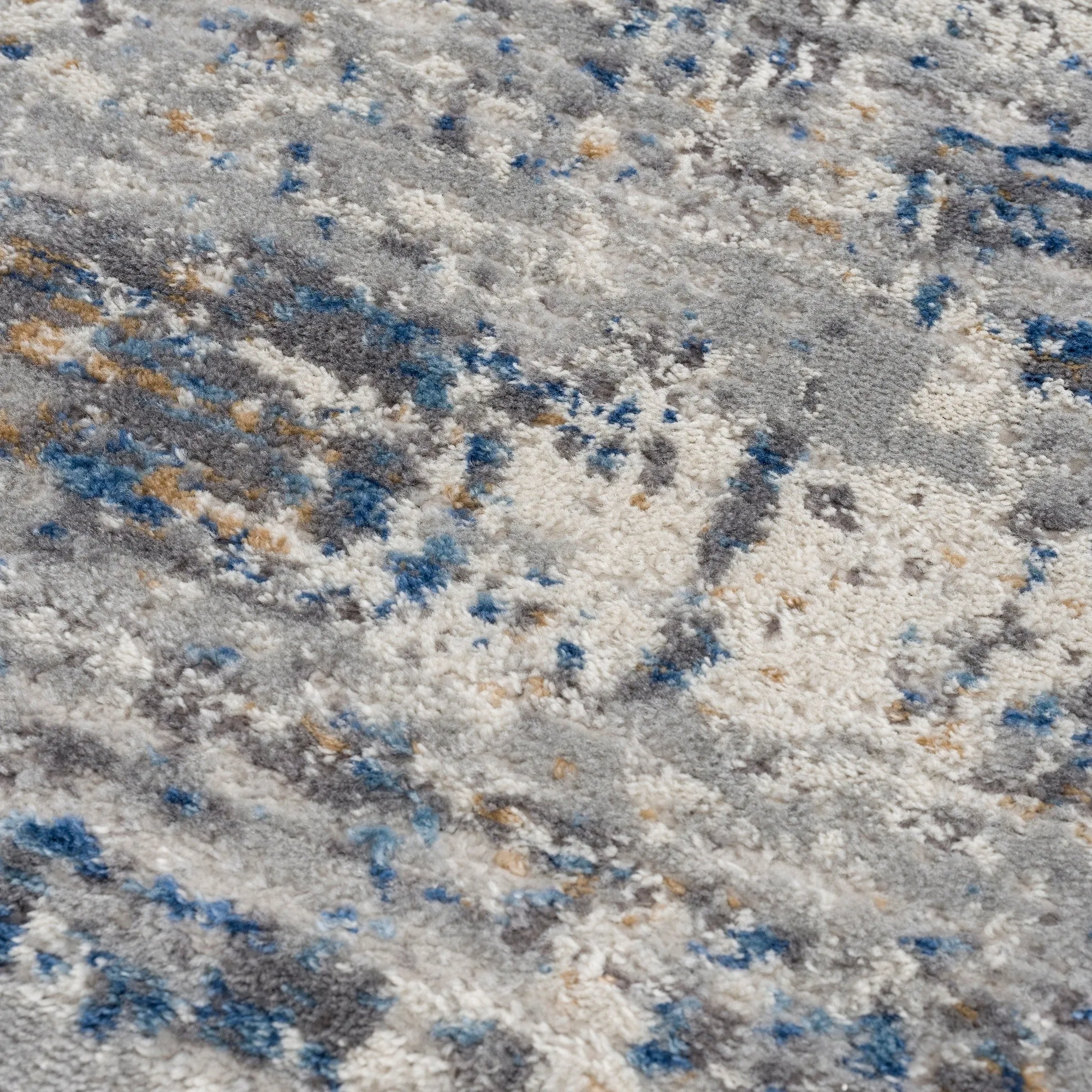Madison Park Marie Blue/ Cream Abstract Area Rug