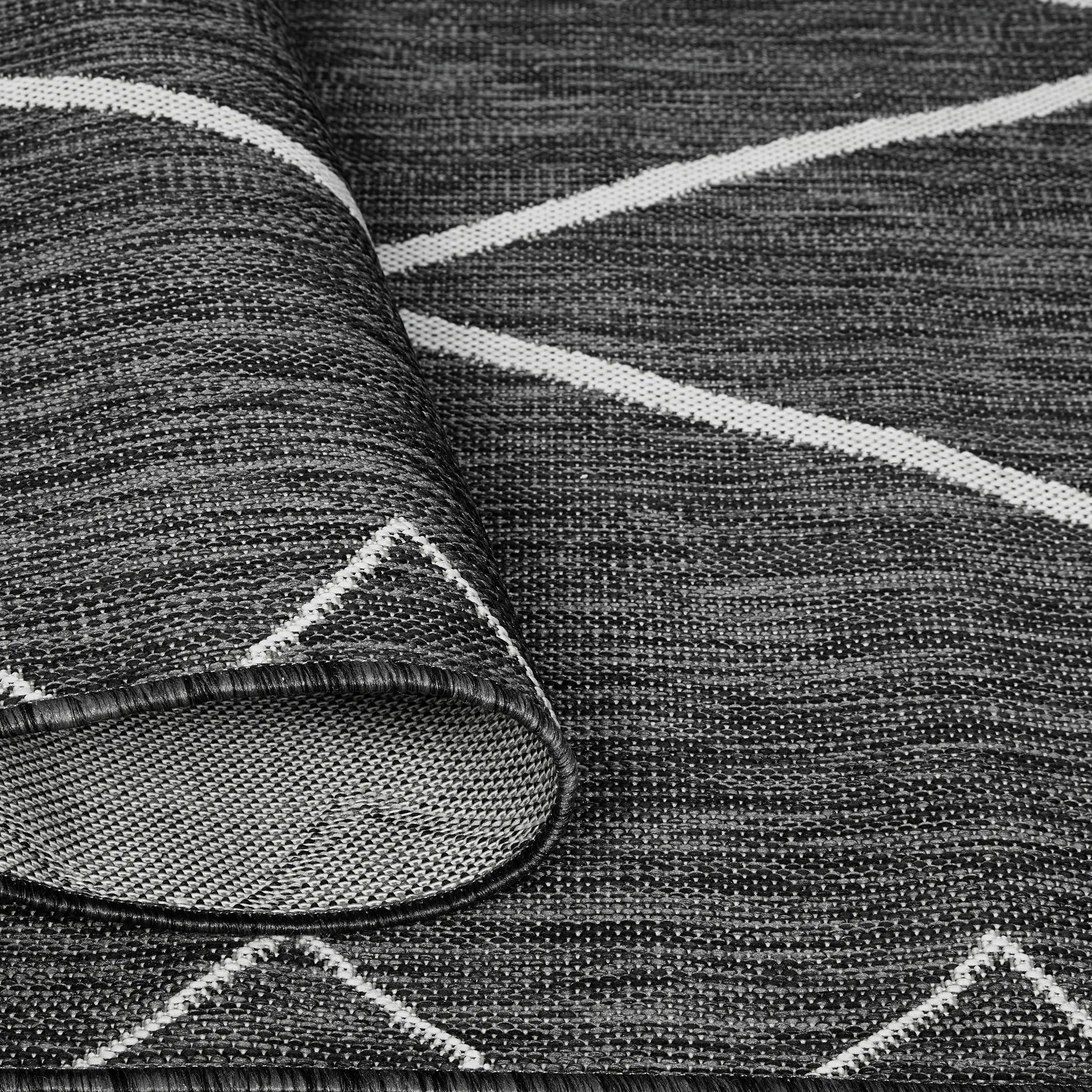 Madison Park Maya Grey/ White Moroccan Indoor/Outdoor Rug