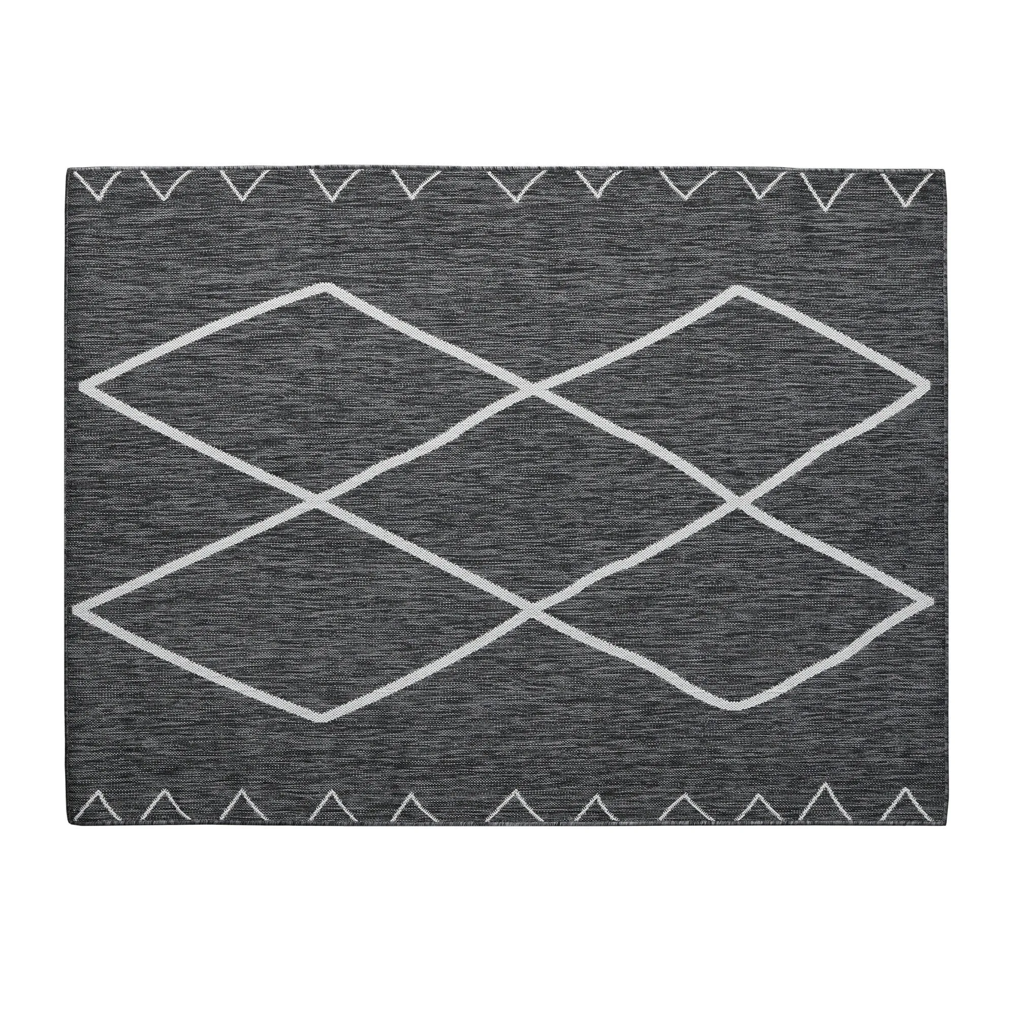 Madison Park Maya Grey/ White Moroccan Indoor/Outdoor Rug