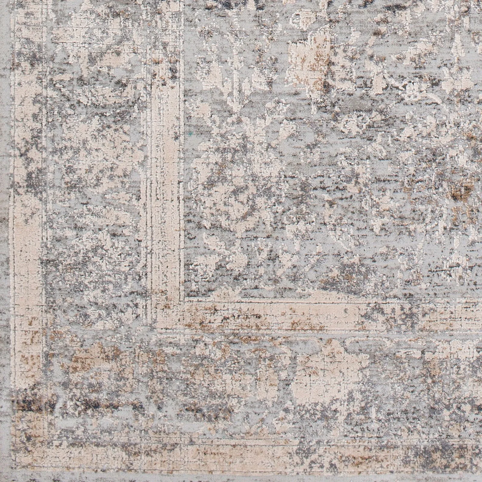 Margarethe Grey Traditional Area Rug - 5'3 x 7'3