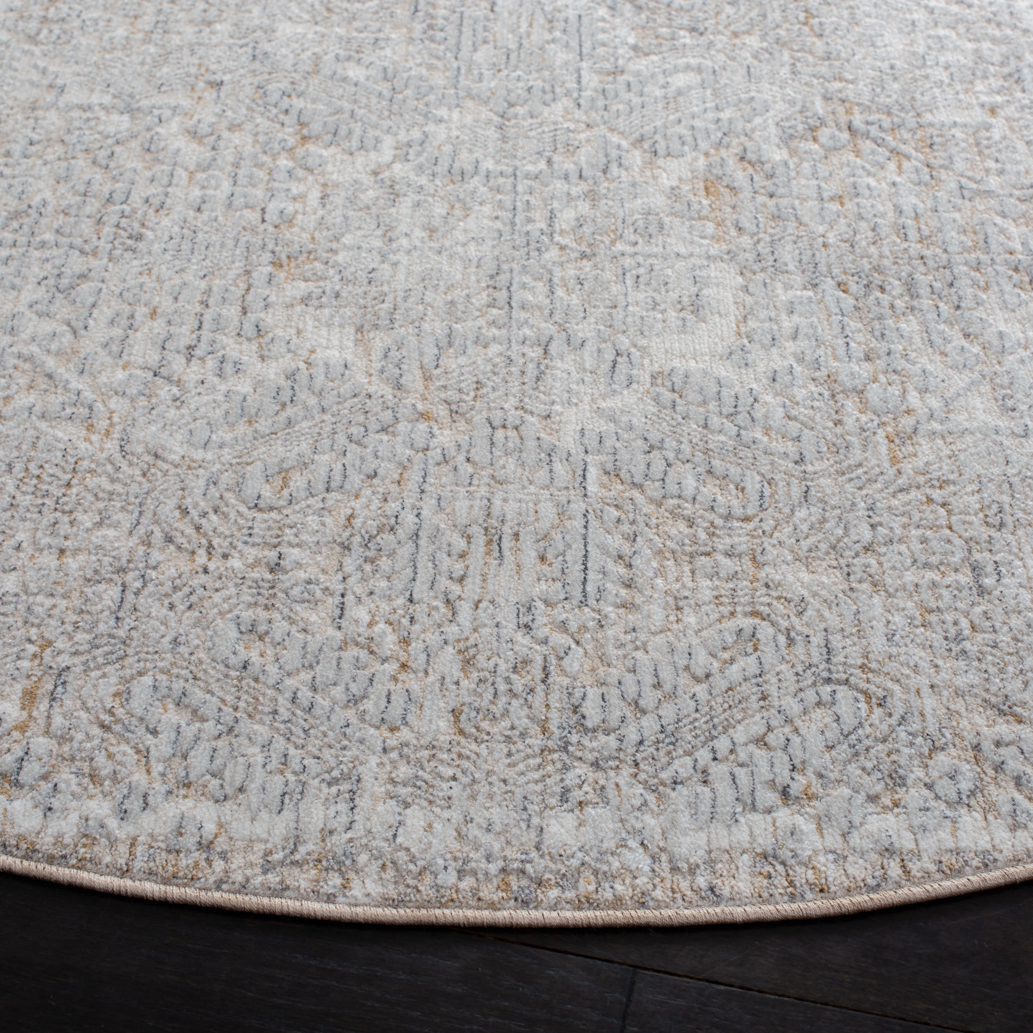 Martha Stewart by SAFAVIEH Ammaria Vintage Rug - Light Grey/Beige - 2' 6 x 10'