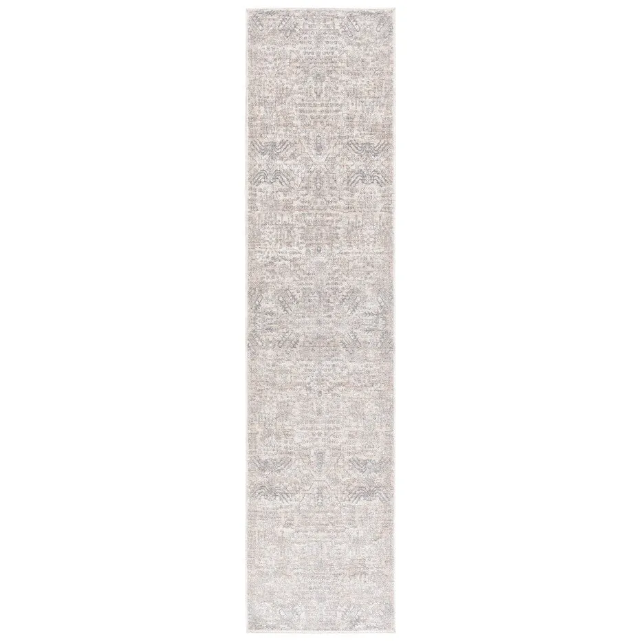 Martha Stewart by SAFAVIEH Ammaria Vintage Rug - Light Grey/Beige - 2' 6 x 10'
