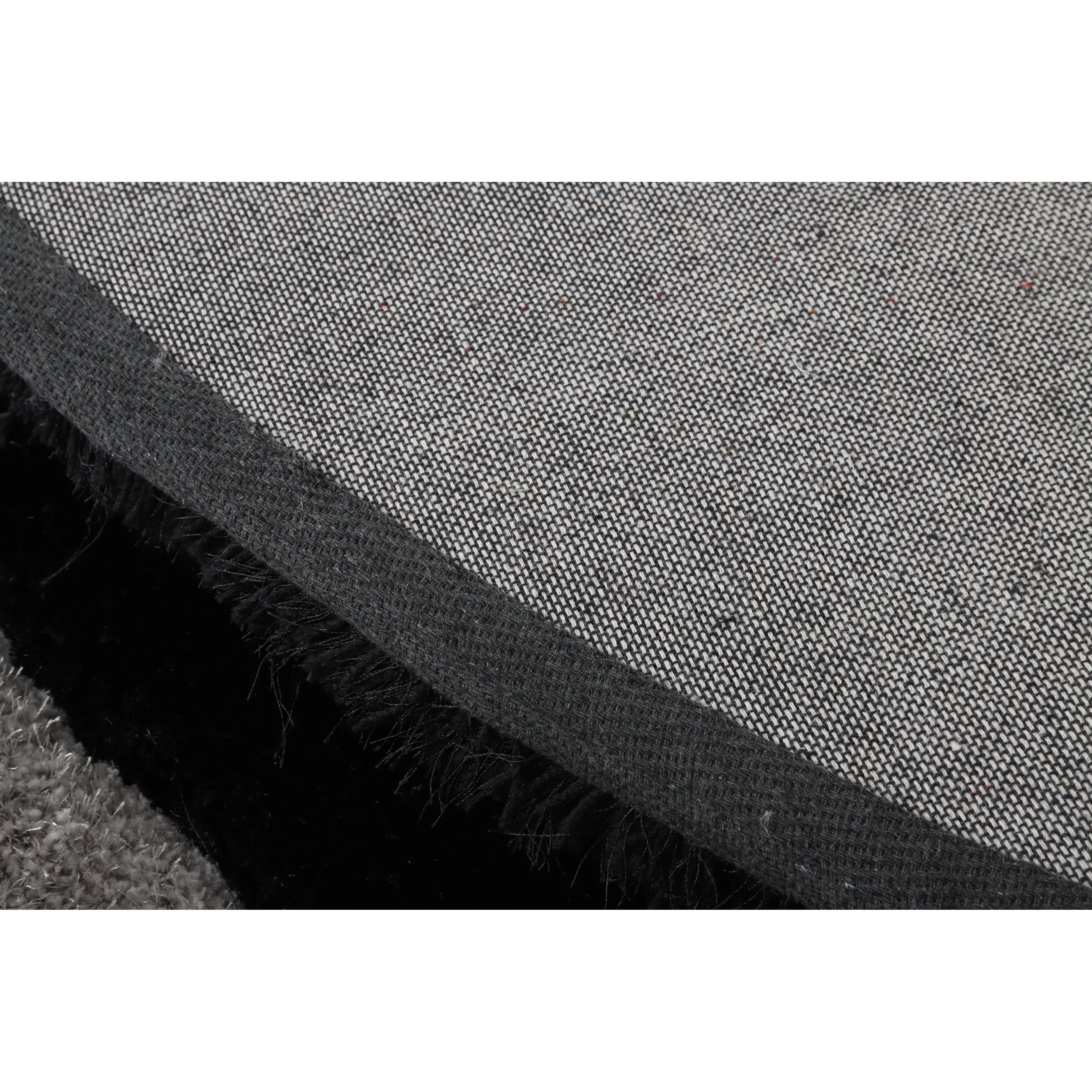 Mateos Shag Collection Grey/Beige/Black Area Rug