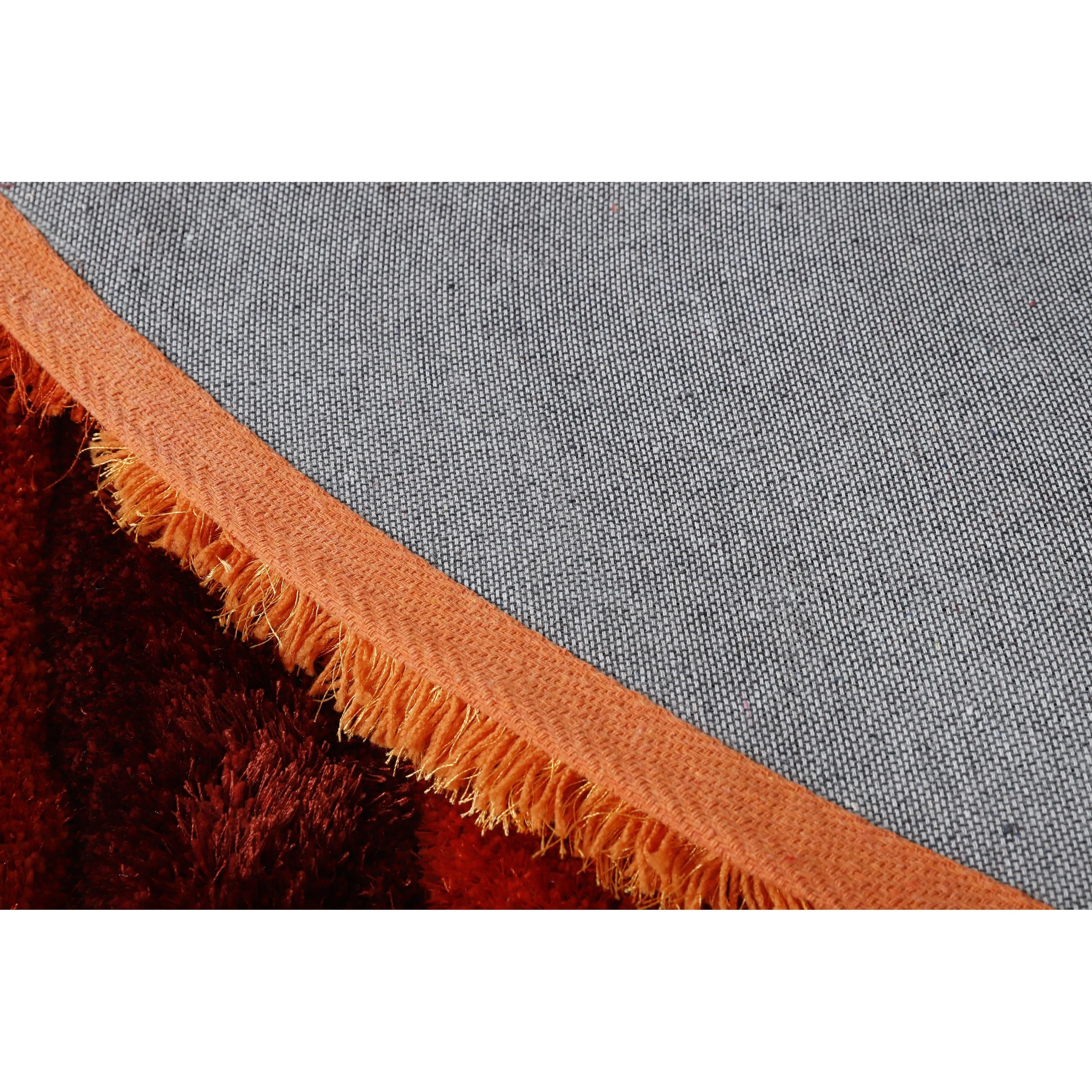 Mateos Shag Red/Orange Contemporary Designed Area Rug