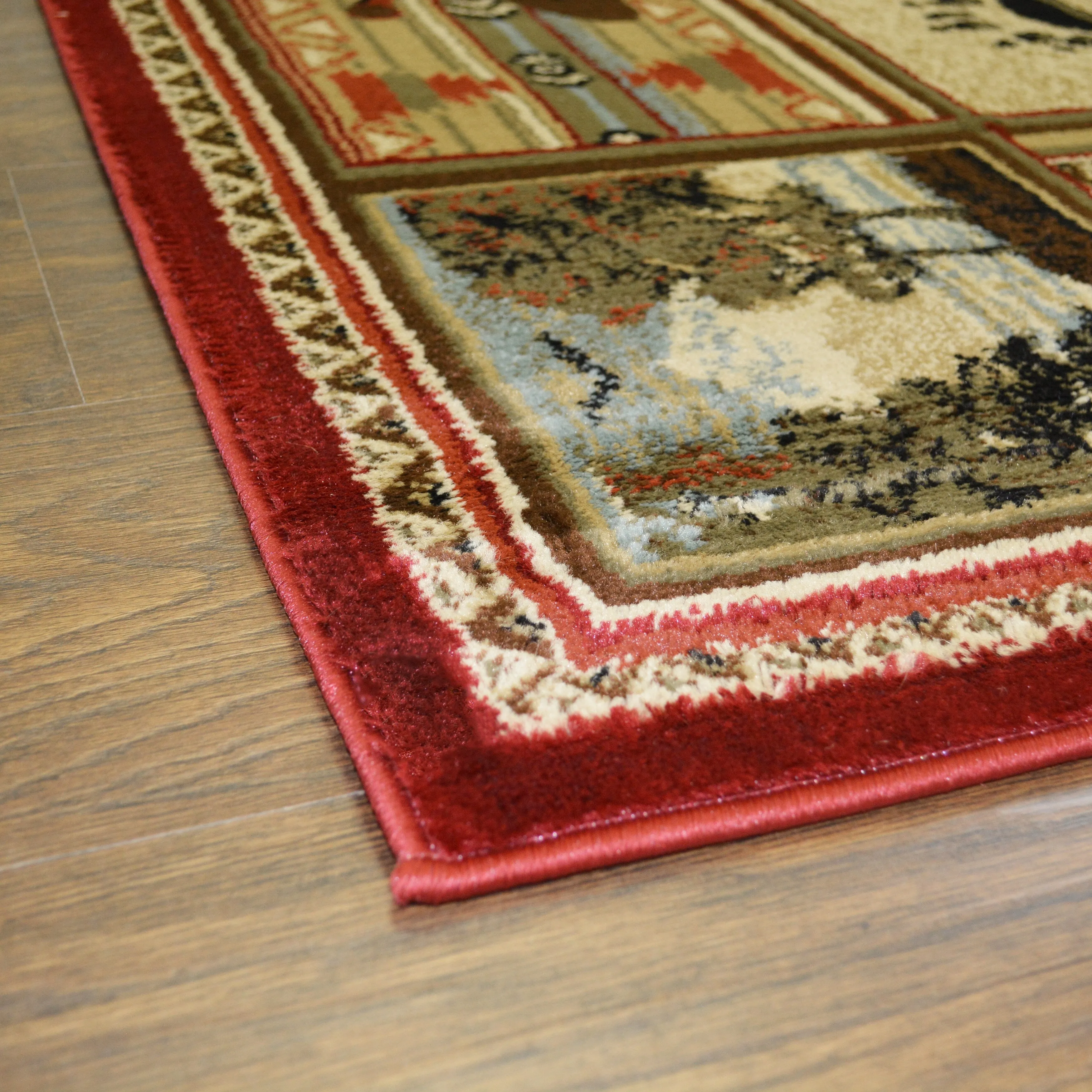 Mayberry Hearthside Woodlands Bear Lodge Area Rug