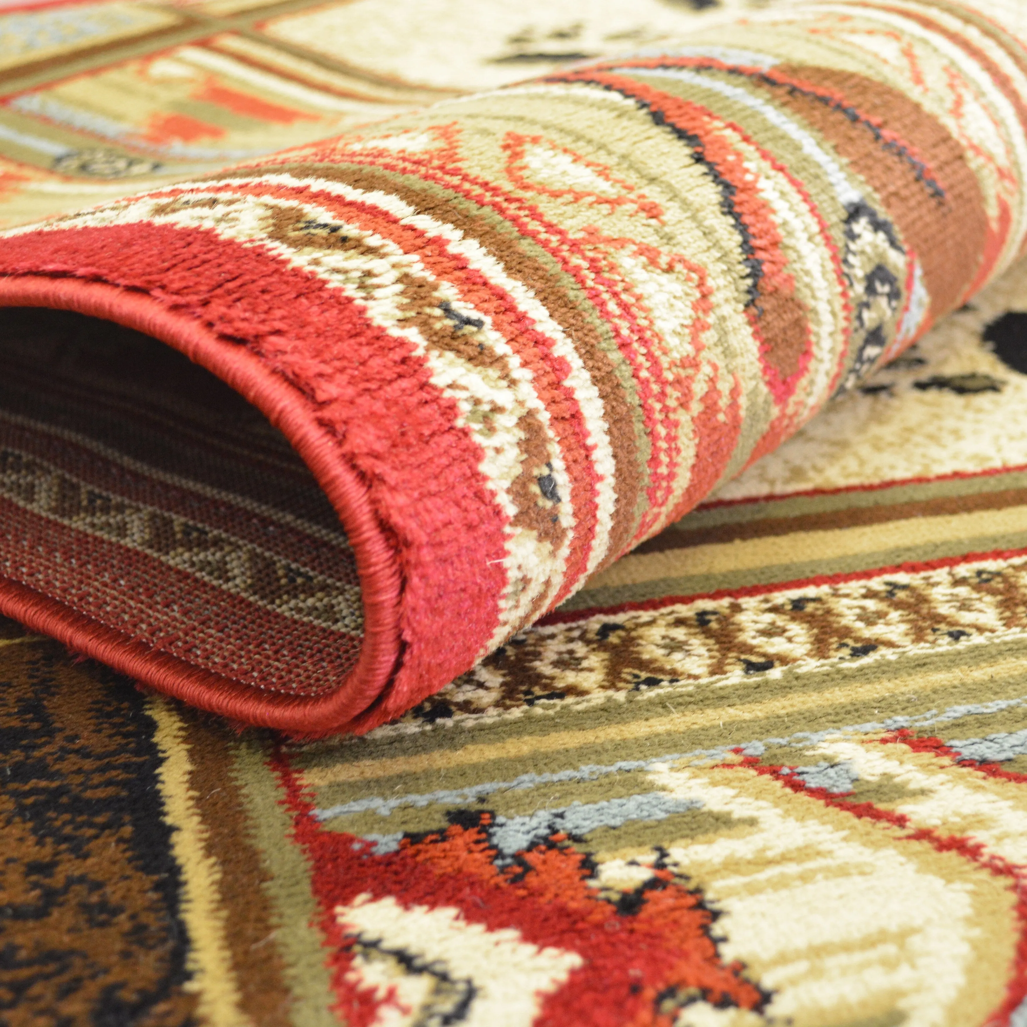 Mayberry Hearthside Woodlands Bear Lodge Area Rug