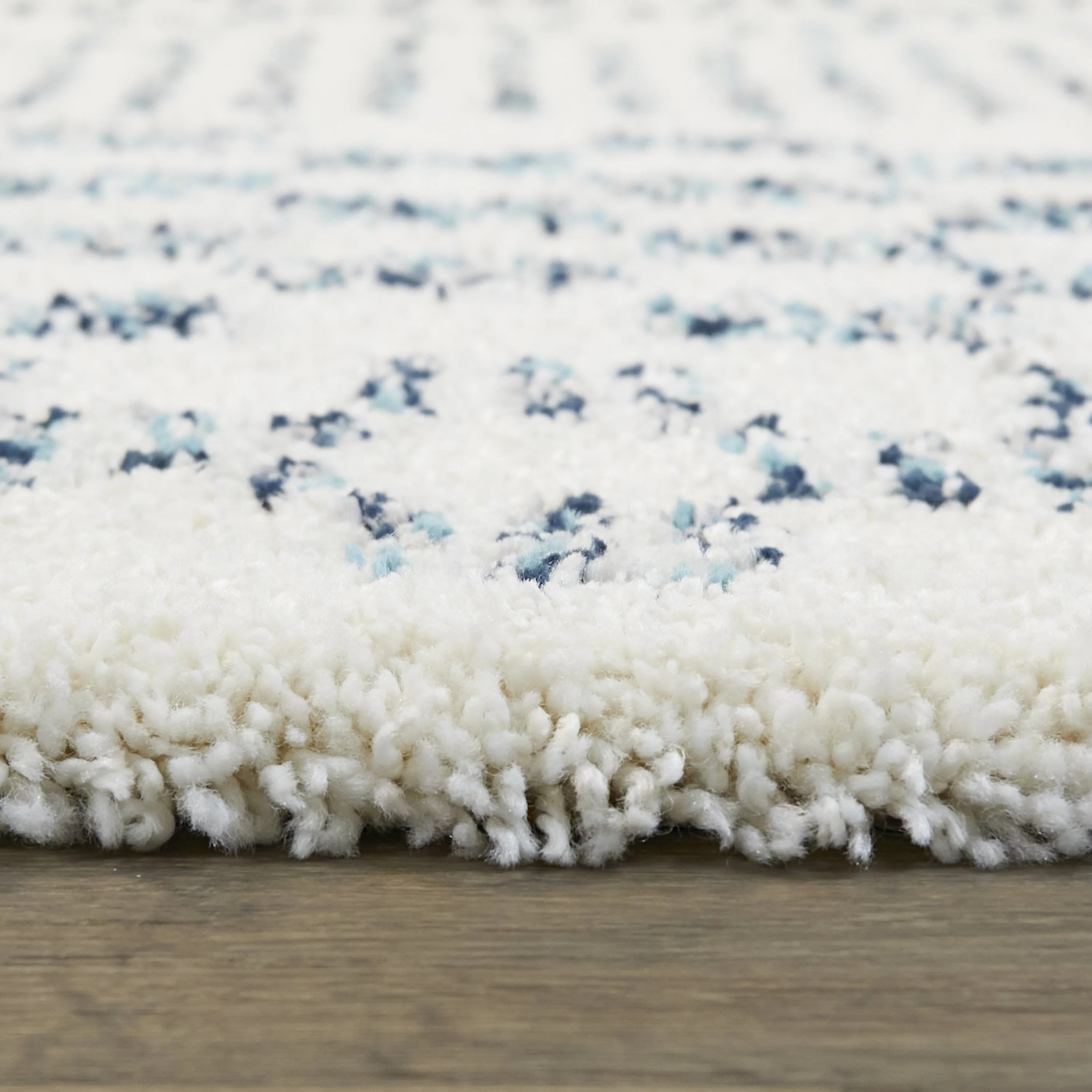 Mendieta Checkered Shag Area Rug
