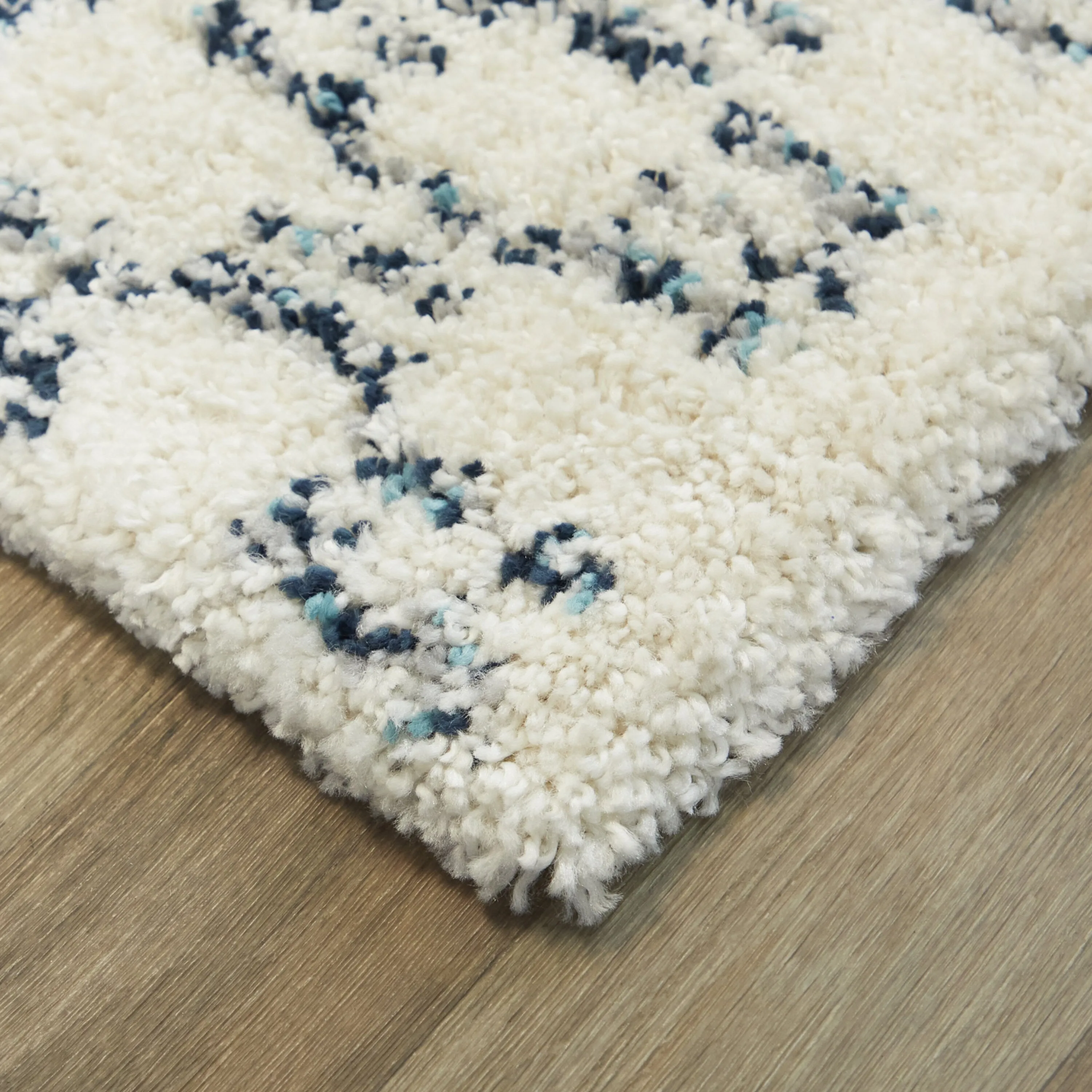 Mendieta Checkered Shag Area Rug