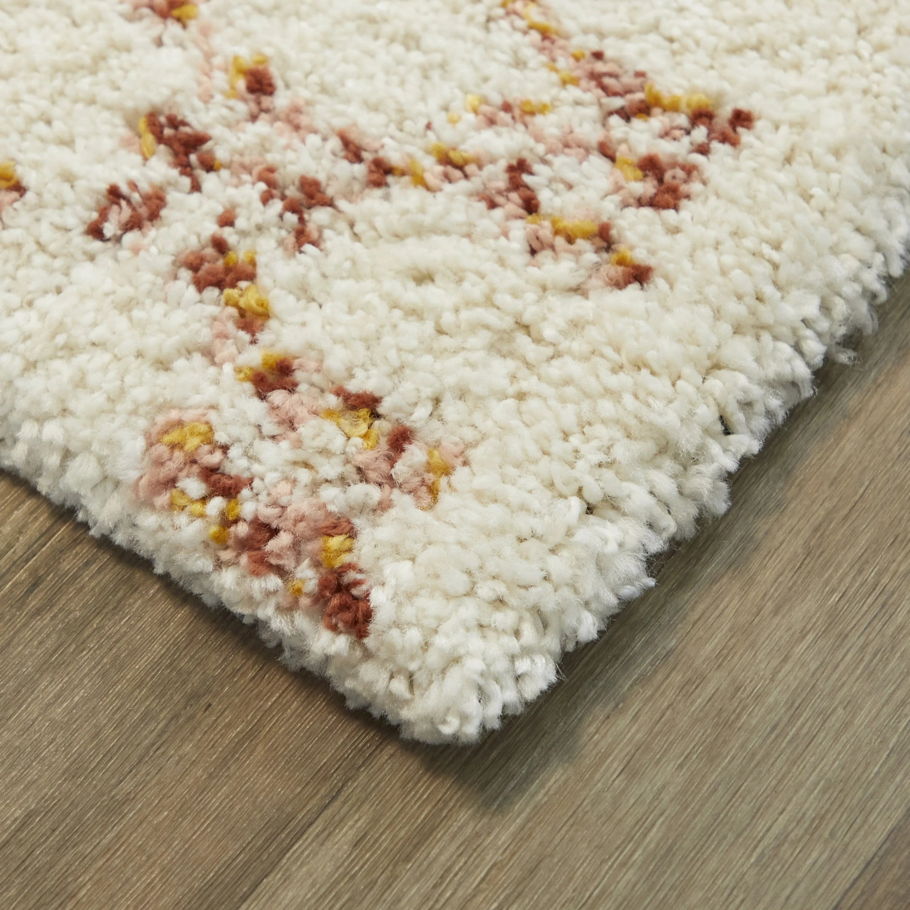Mendieta Checkered Shag Area Rug