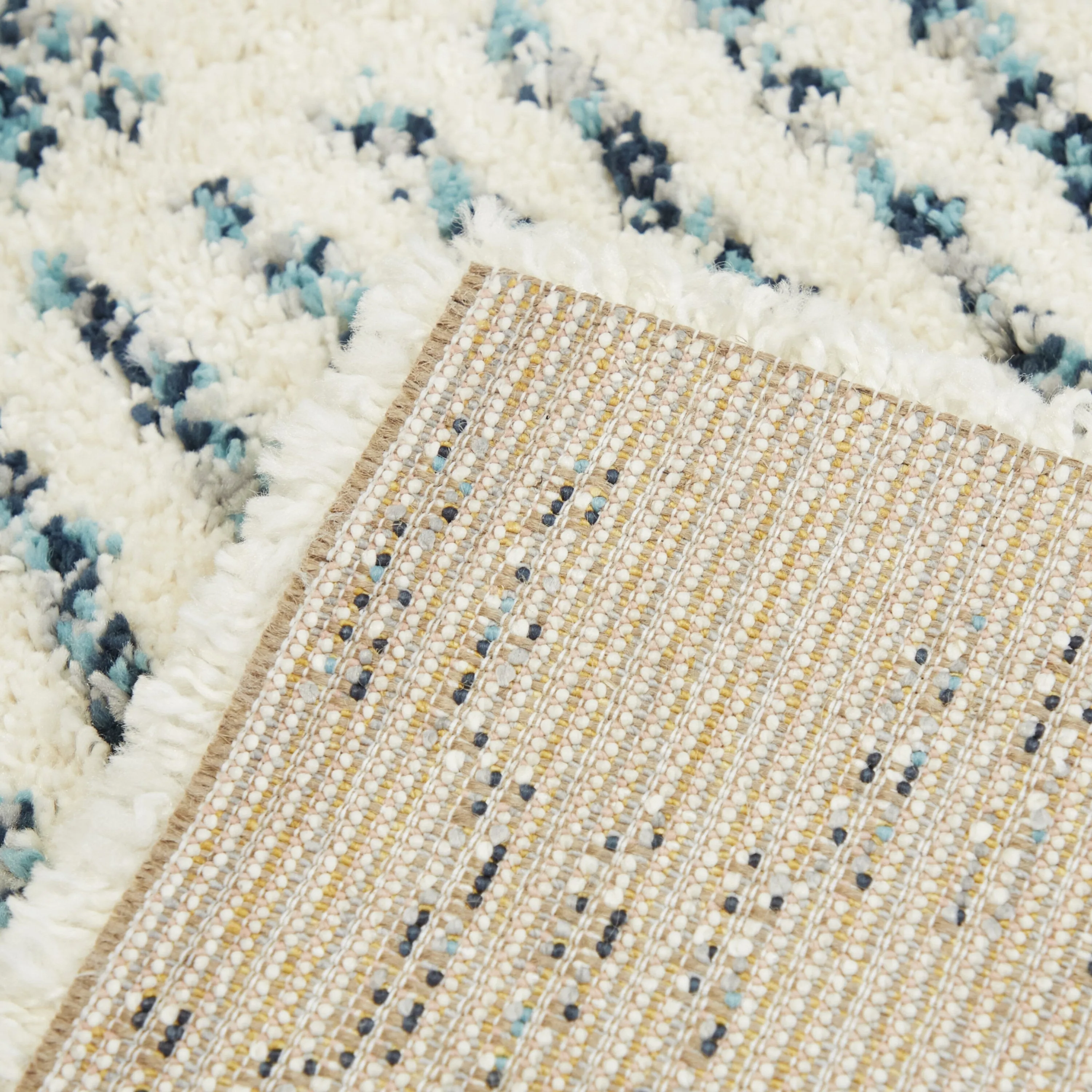 Mendieta Checkered Shag Area Rug