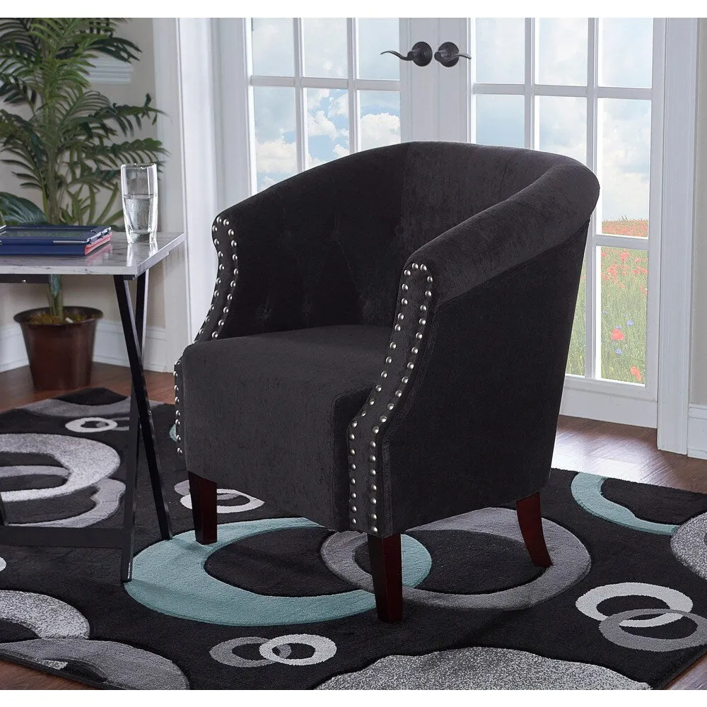 Milan Ring Black & Turquoise Area Rug Collection