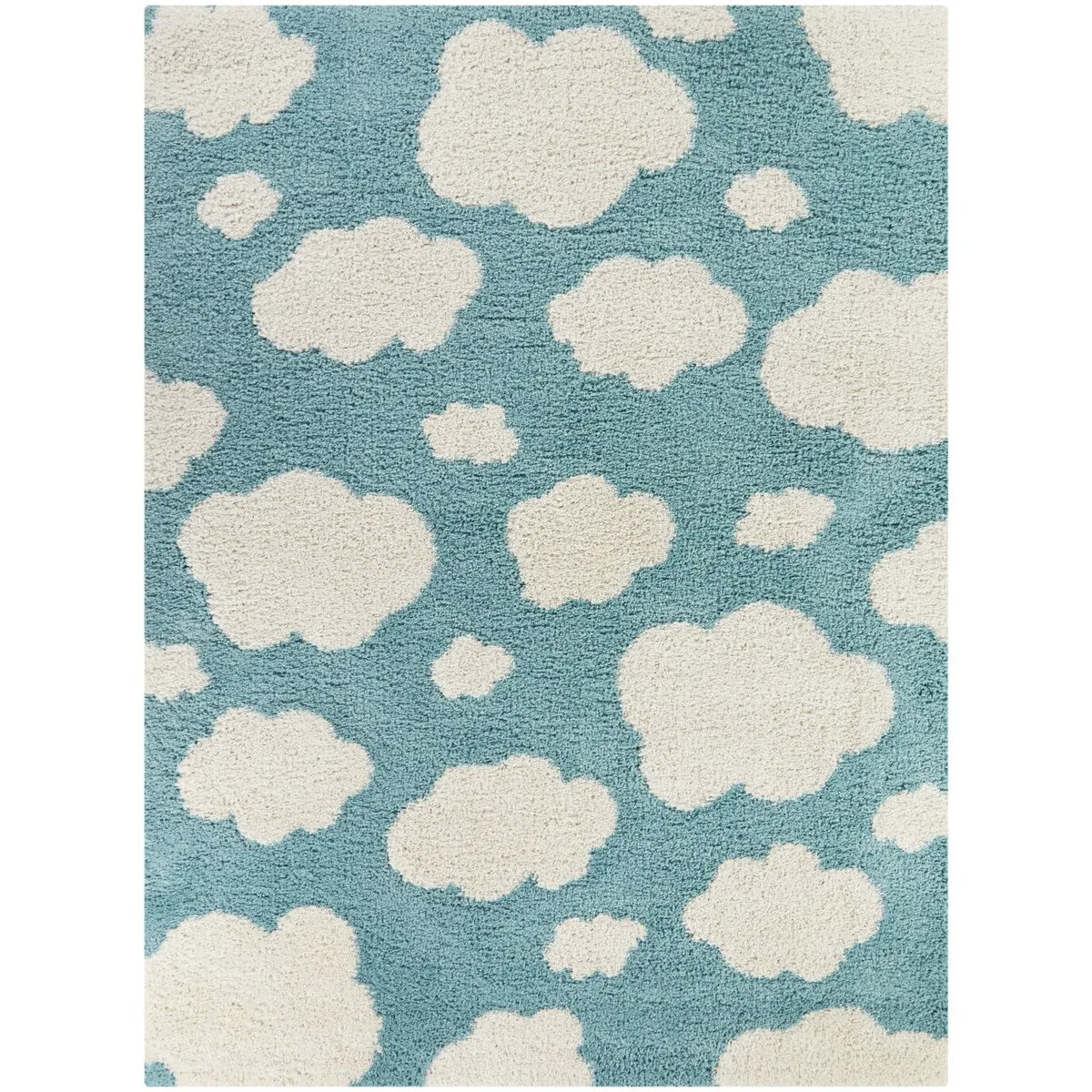 Mod-Tod Clouds Kids Shag Area Rug